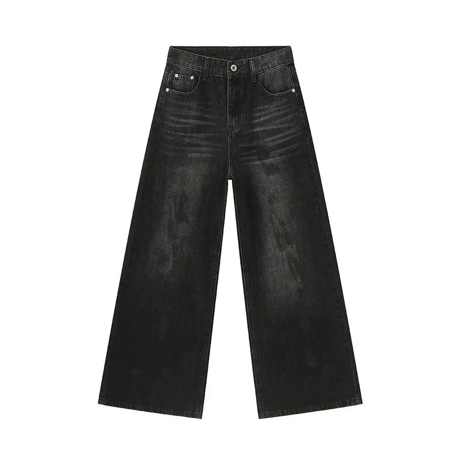 Japanese Brand Retro loose straight leg high street jeans Size US 32 / EU 48 - 4 Thumbnail