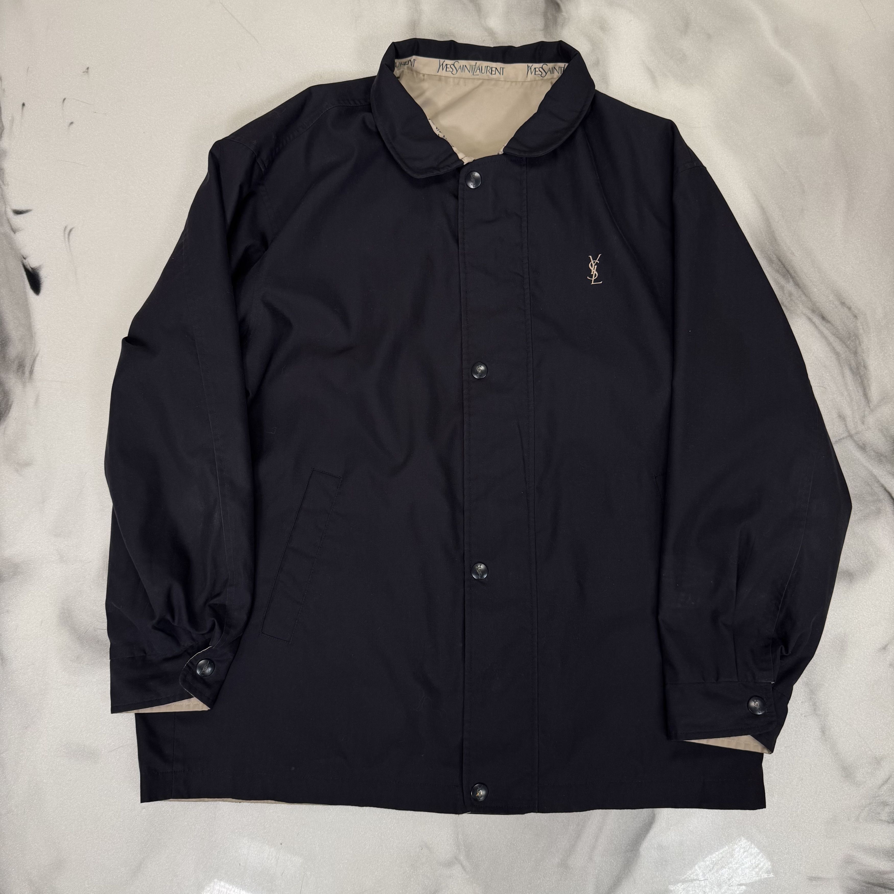 Yves Saint Laurent YVES SAINT LAURENT REVERSIBLE WINDBREAKER Size US L / EU 52-54 / 3 - 3 Thumbnail