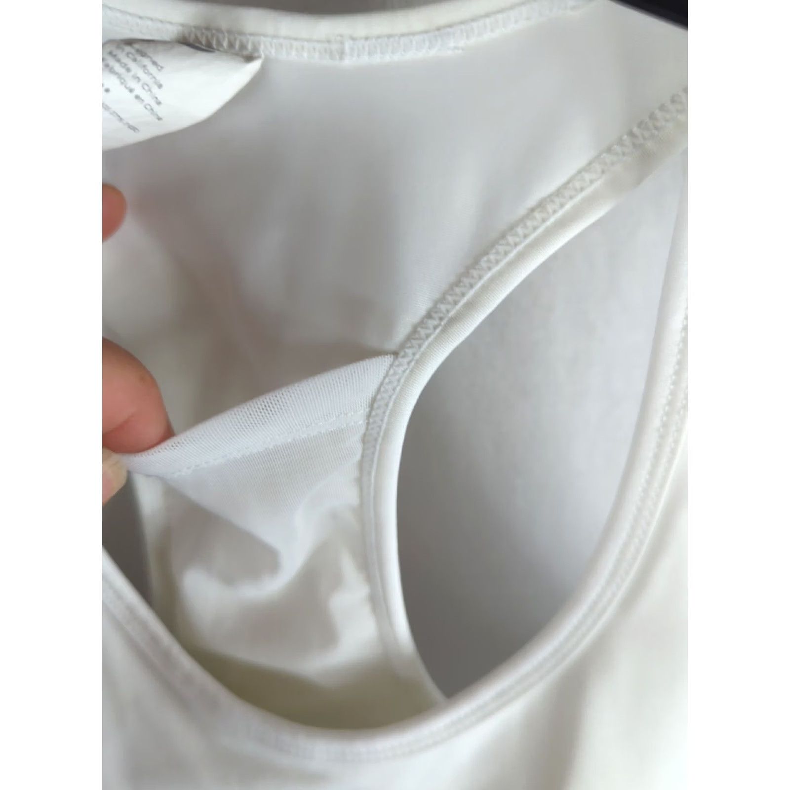 Fabletics Fabletics Women's Sport Bra On The go Medium Impact Racerback White S Size ONE SIZE - 6 Thumbnail