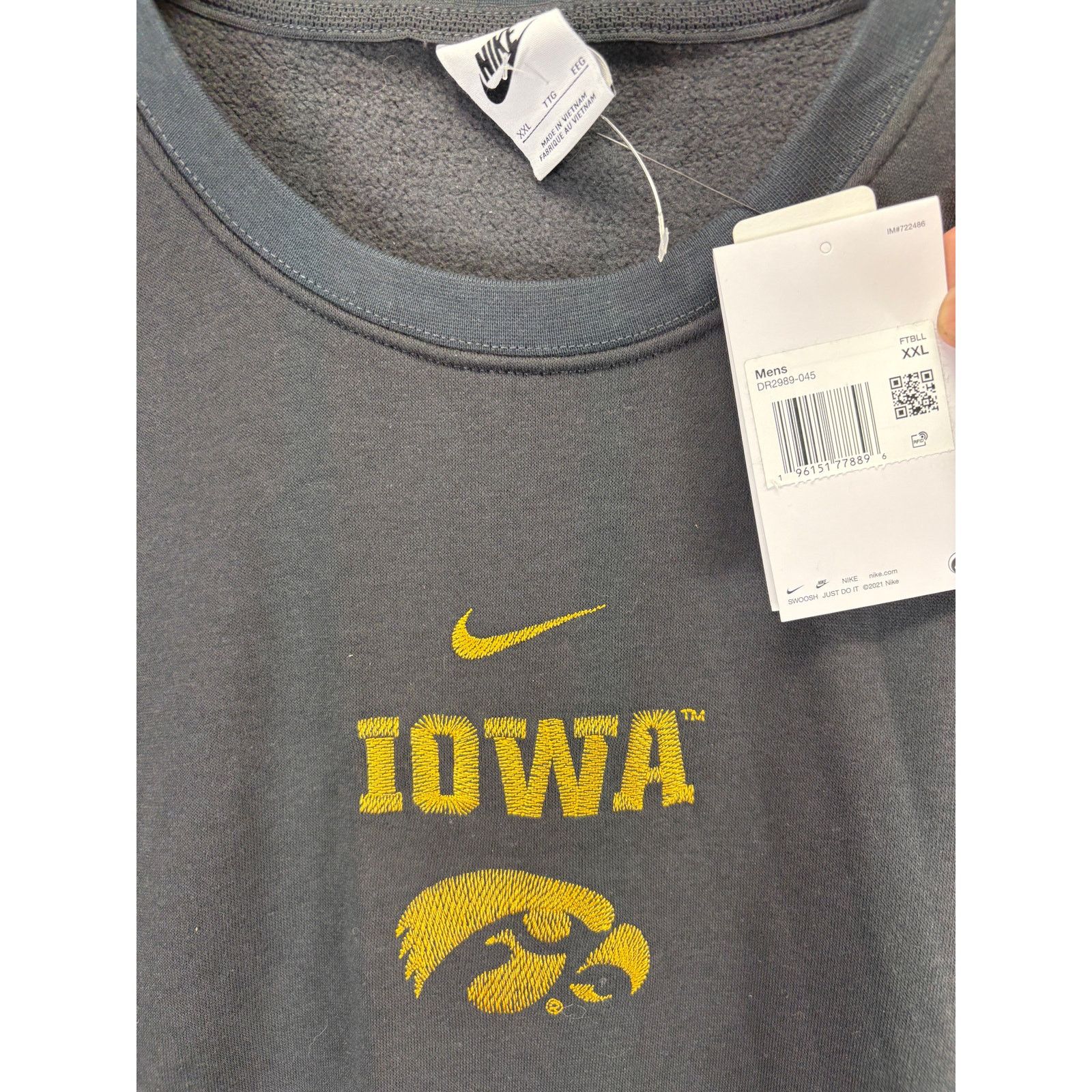Nike Nike Iowa Hawkeyes Football Club Sweatshirt Mens XXL Size US XXL / EU 58 / 5 - 6 Thumbnail
