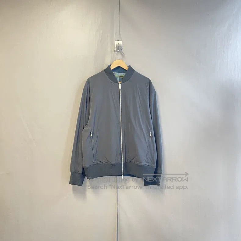 Hermes Hermes Green plaid and gray double-faced men's jacket Size US L / EU 52-54 / 3 - 2 Thumbnail