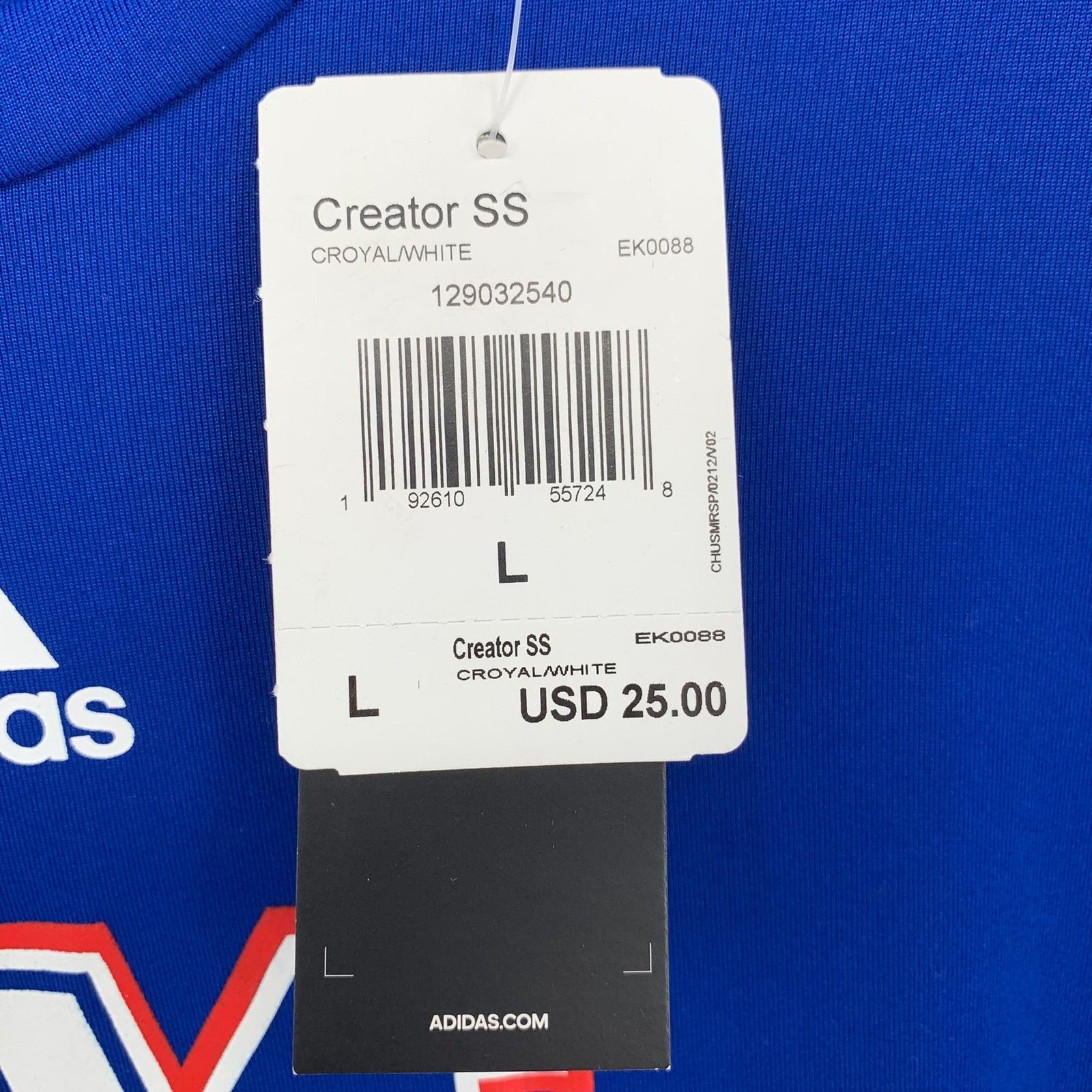 Adidas Patriots Adidas Creator Tee Shirt Men's Large Wicking NEW Size US L / EU 52-54 / 3 - 8 Thumbnail