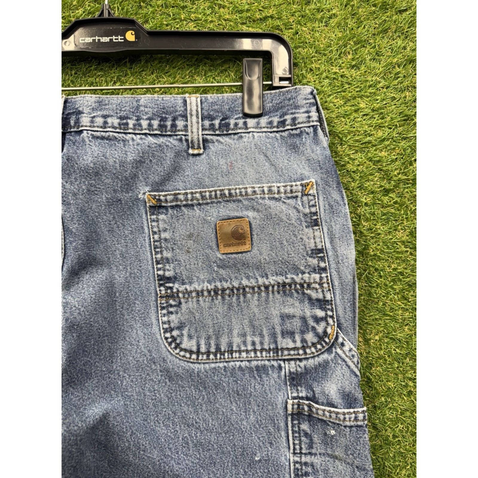 Carhartt Carhartt Carpenter Jeans Mens 40x32 Denim Original Dungaree Fit Workwear Jeans Carhartt B13DPS Blue 5-Pocket Relaxed Straight Mens Regular Size US 40 / EU 56 - 5 Thumbnail