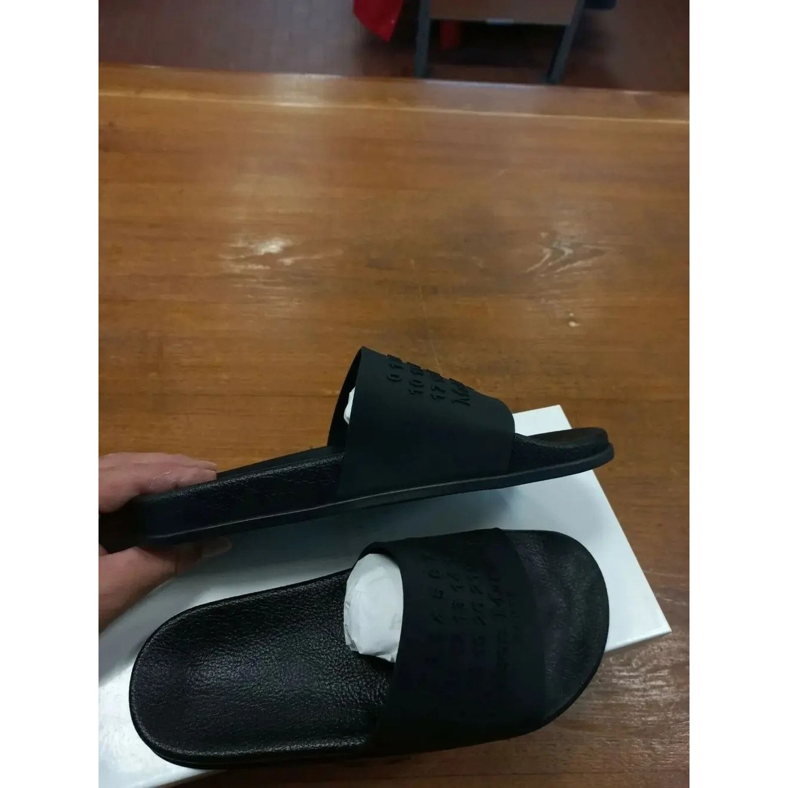 Maison Margiela o1rshd1 Slipper S57WX0024 in Nero Size US 10 / EU 43 - 5 Thumbnail