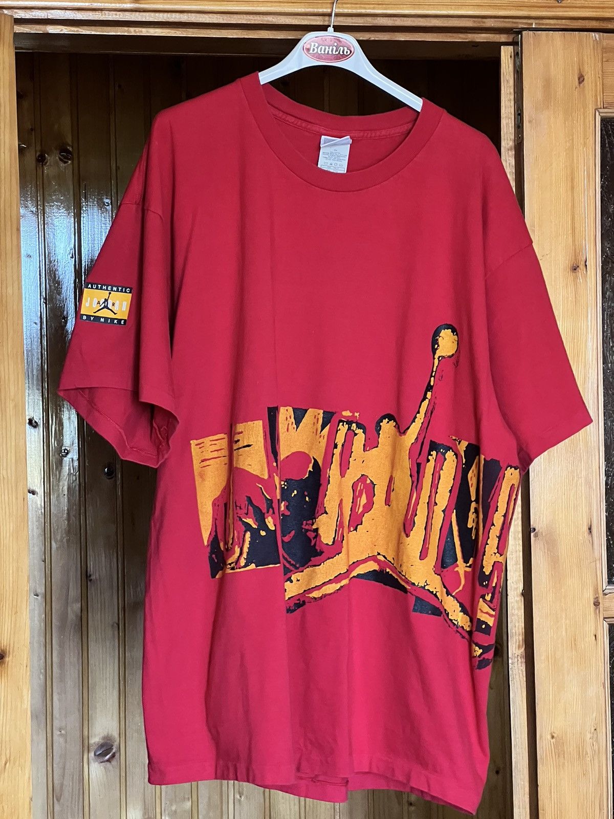 Jordan Brand × Nike × Vintage Nike Jordan t-shirt vintage 90’s big logo made in USA Size US XXL / EU 58 / 5 - 1 Thumbnail