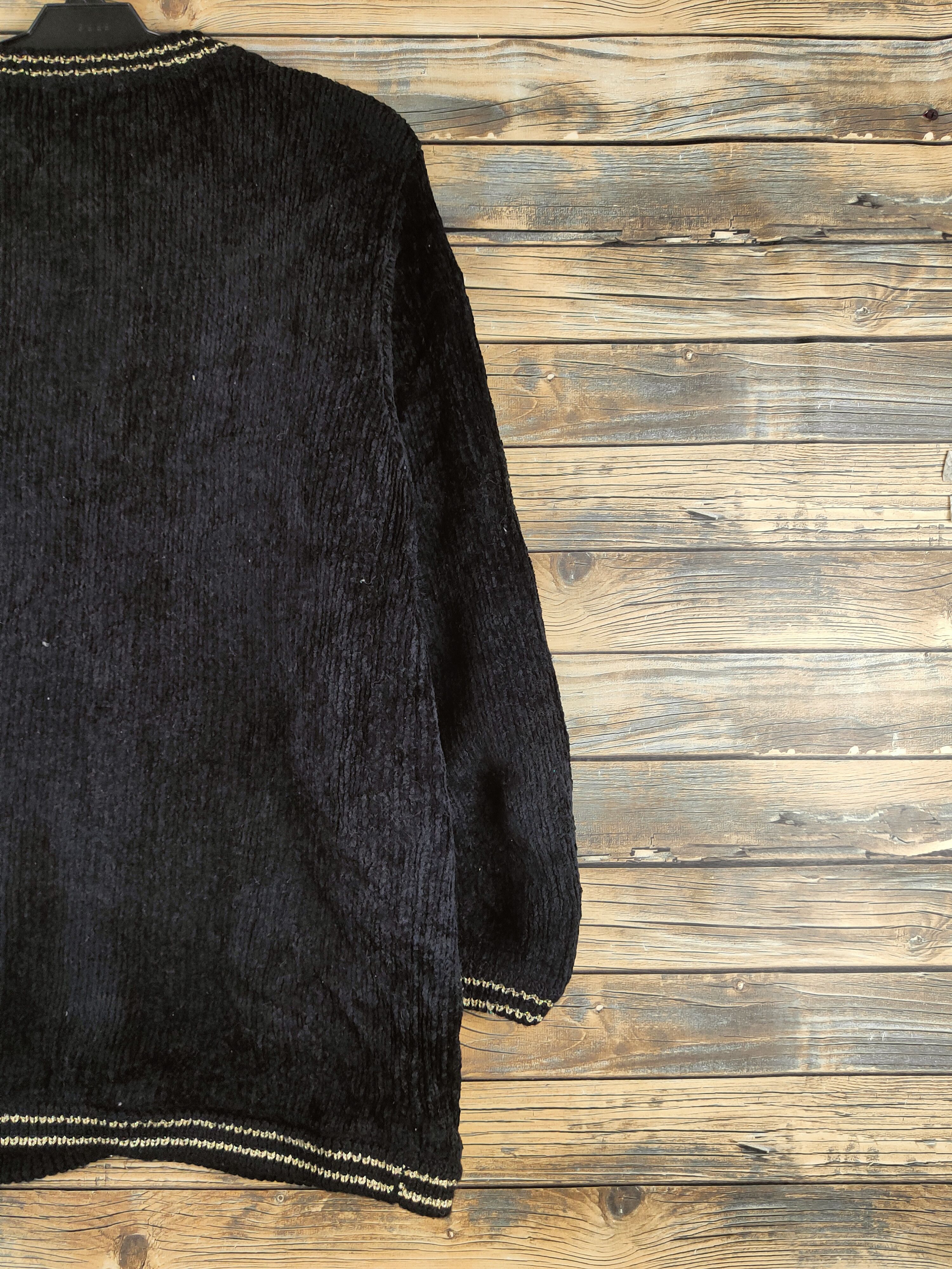 Japanese Brand DL Belle Maison Black Knitwear Sweaters #46-430 Size L / US 10 / IT 46 - 9 Thumbnail