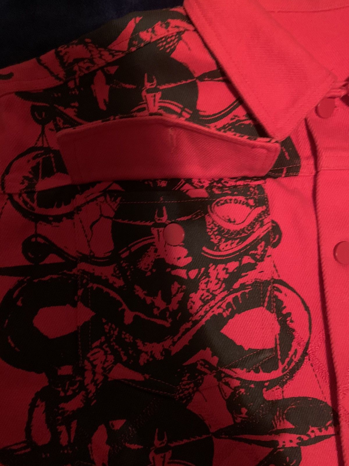 NVR denim jacket Y2K Fashion Opium Swag 2000s 00 Streetwear