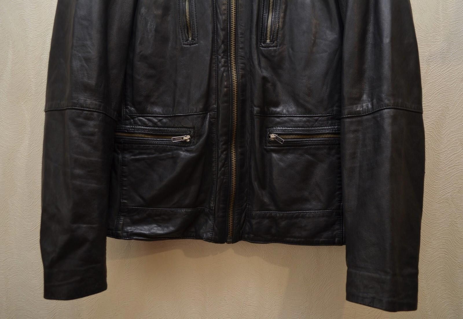 IKKS IKKS Lamb Leather Black Jacket RARE Size XL P2P 23'2" Size US XL / EU 56 / 4 - 3 Thumbnail