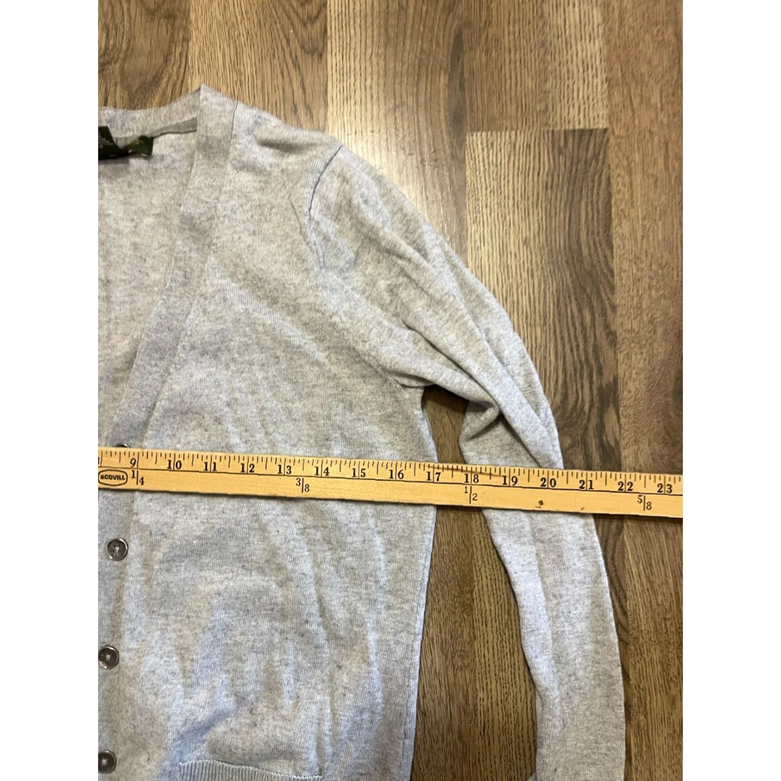 Eddie Bauer Eddie Bauer Cardigan Sweater, Women's Size M, Gray, Button Pockets, Regular Fit Size M / US 6-8 / IT 42-44 - 7 Thumbnail