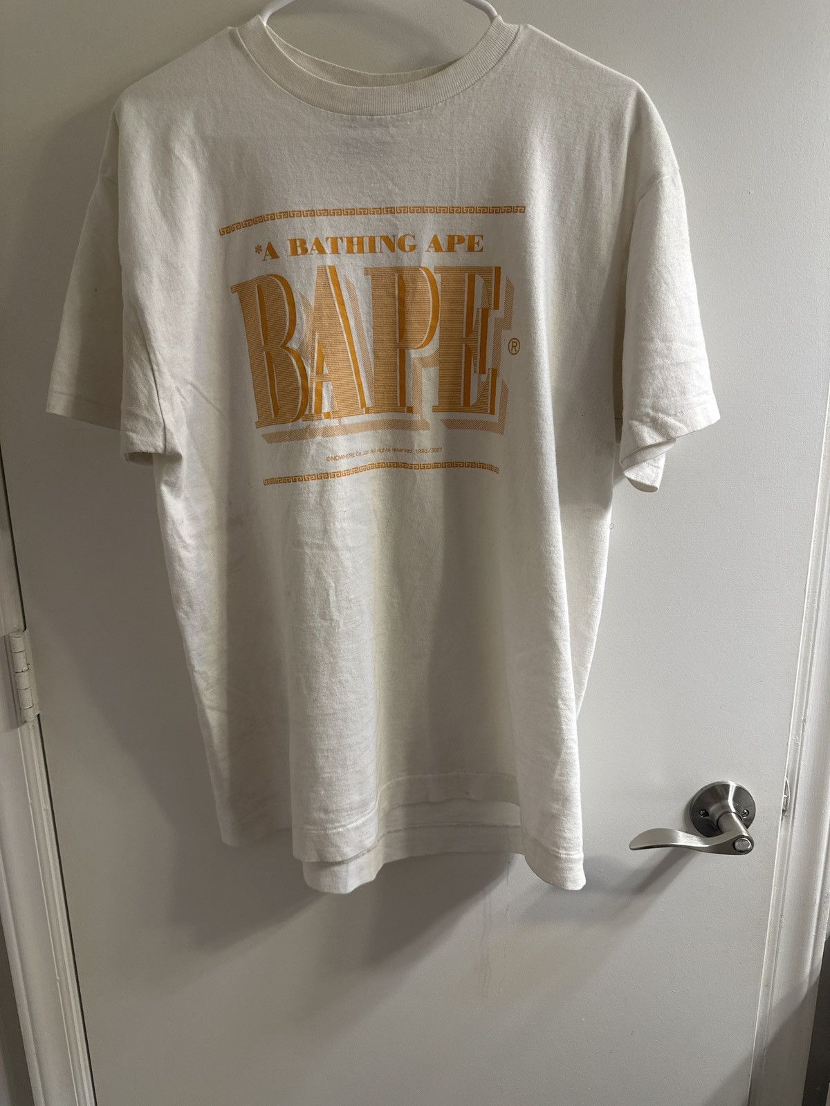Bape 2007 A Bathing Ape “Bape®️” White T Size US L / EU 52-54 / 3 - 5 Thumbnail