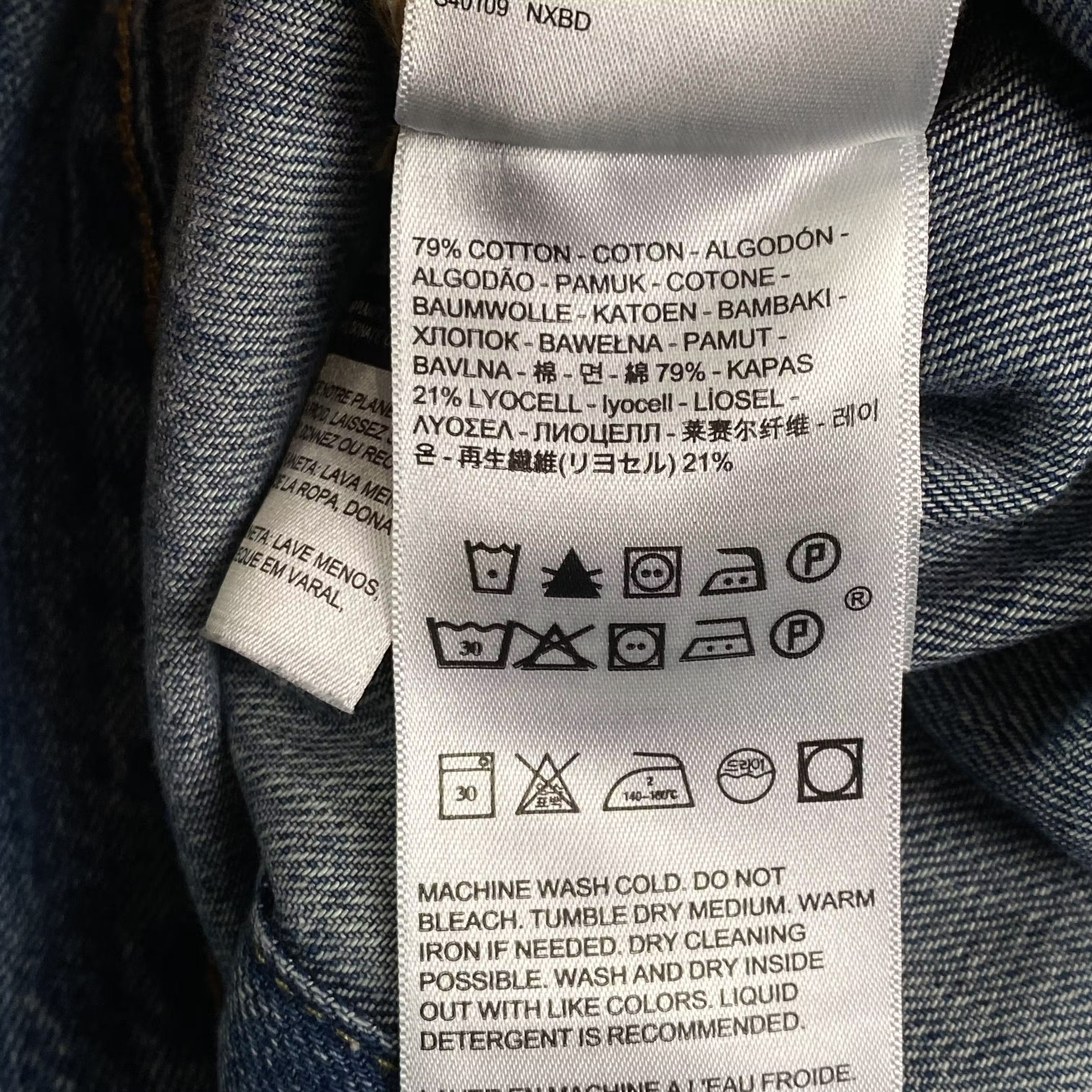 Levi's × Levi's Vintage Clothing × Vintage Mens Denim Bomber Jacket Levis Size S Size US S / EU 44-46 / 1 - 7 Thumbnail