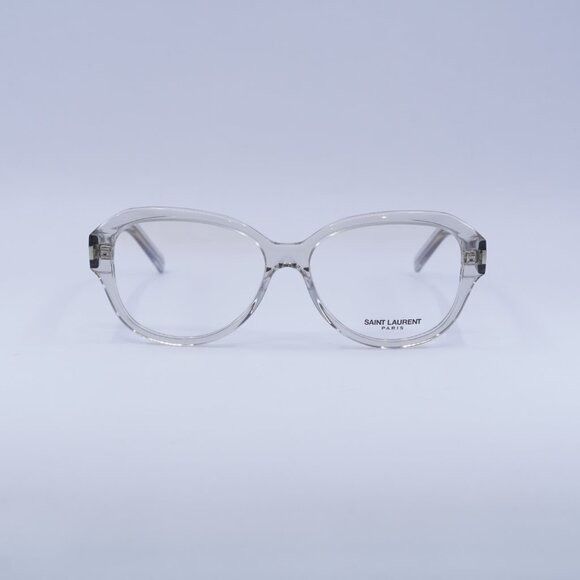 Saint Laurent Paris Saint Laurent SL411 004 Eyeglasses Transparent 57mm Square Size ONE SIZE - 3 Thumbnail
