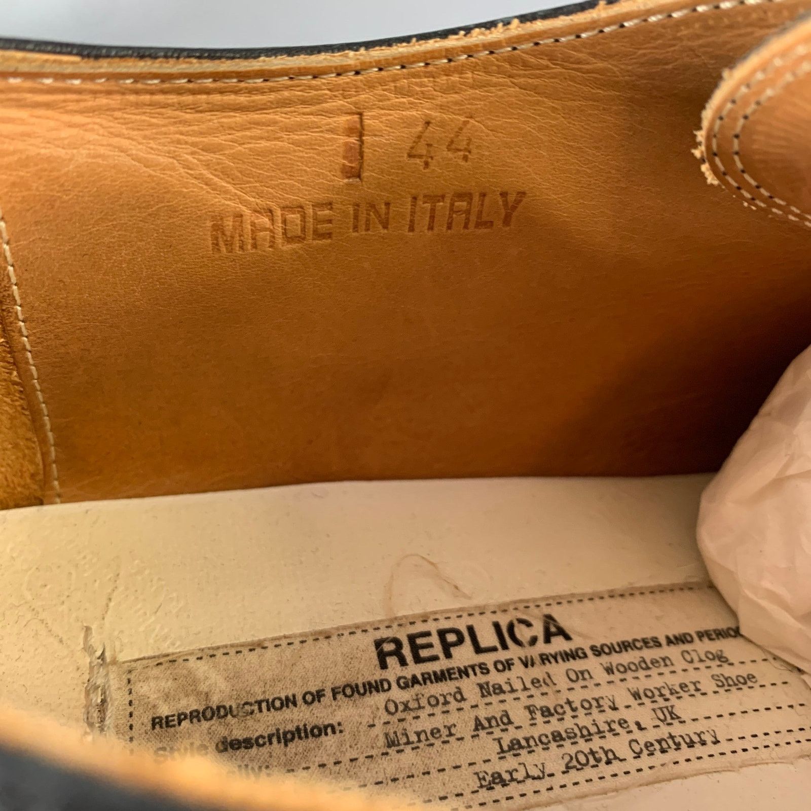 Maison Margiela MAISON MARTIN MARGIELA Size 11 Black Leather Lace Up Shoes Size US 11 / EU 44 - 8 Thumbnail