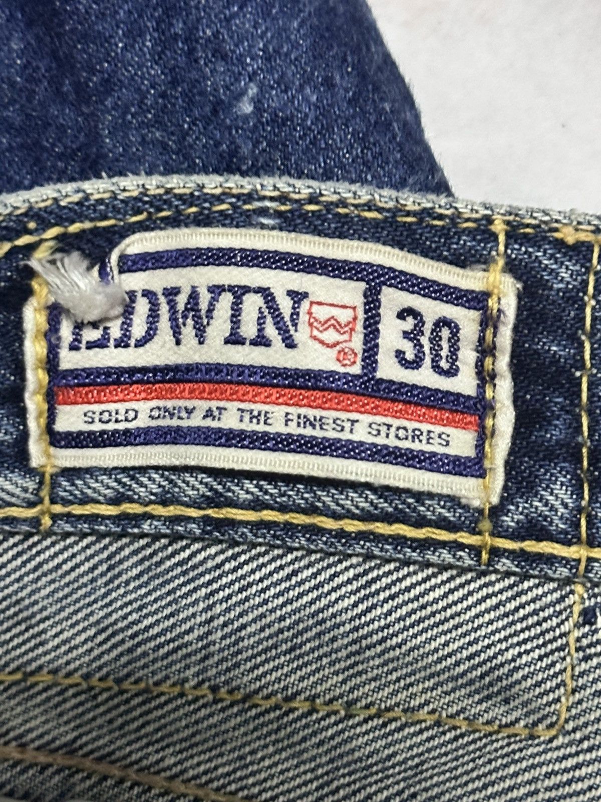 Edwin Edwin Vintage Patches Knee Wideleg Style Faded Wash Size US 30 / EU 46 - 8 Thumbnail