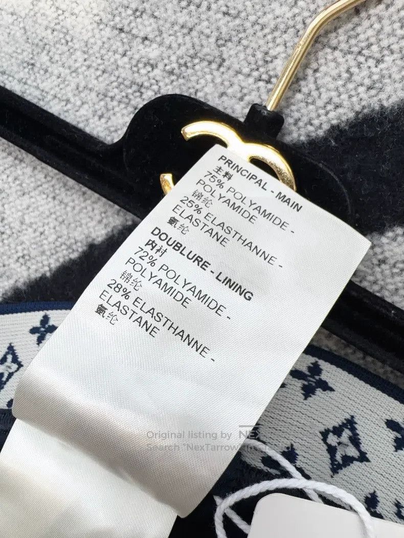 Louis Vuitton Louis Vuitton Blue Reading Stretch Biking Pants Sport Shor Size 33" - 7 Thumbnail
