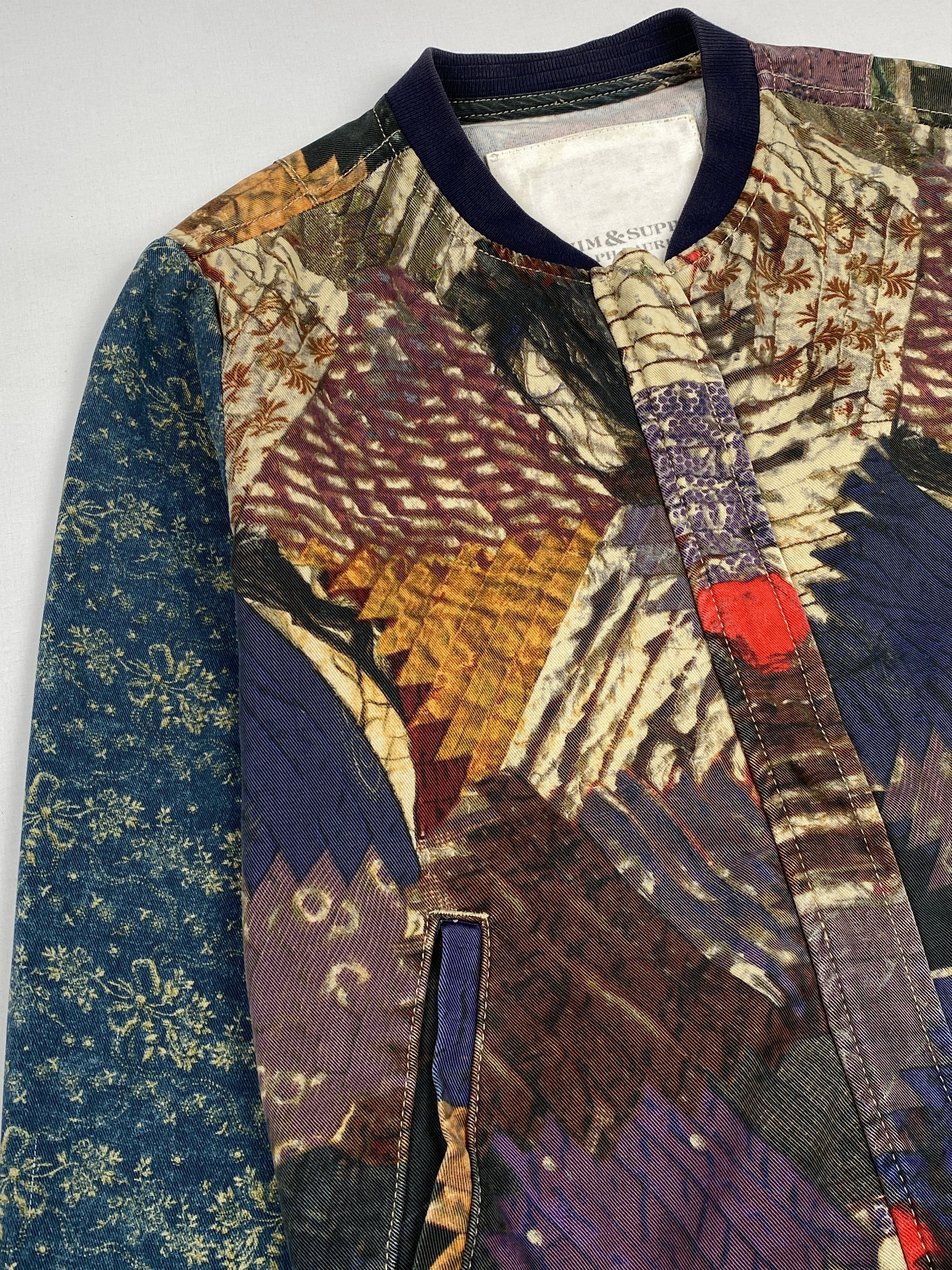 Denim & Supply Ralph Lauren Patchwork Blouson Jacket Size US XS / EU 42 / 0 - 6 Thumbnail