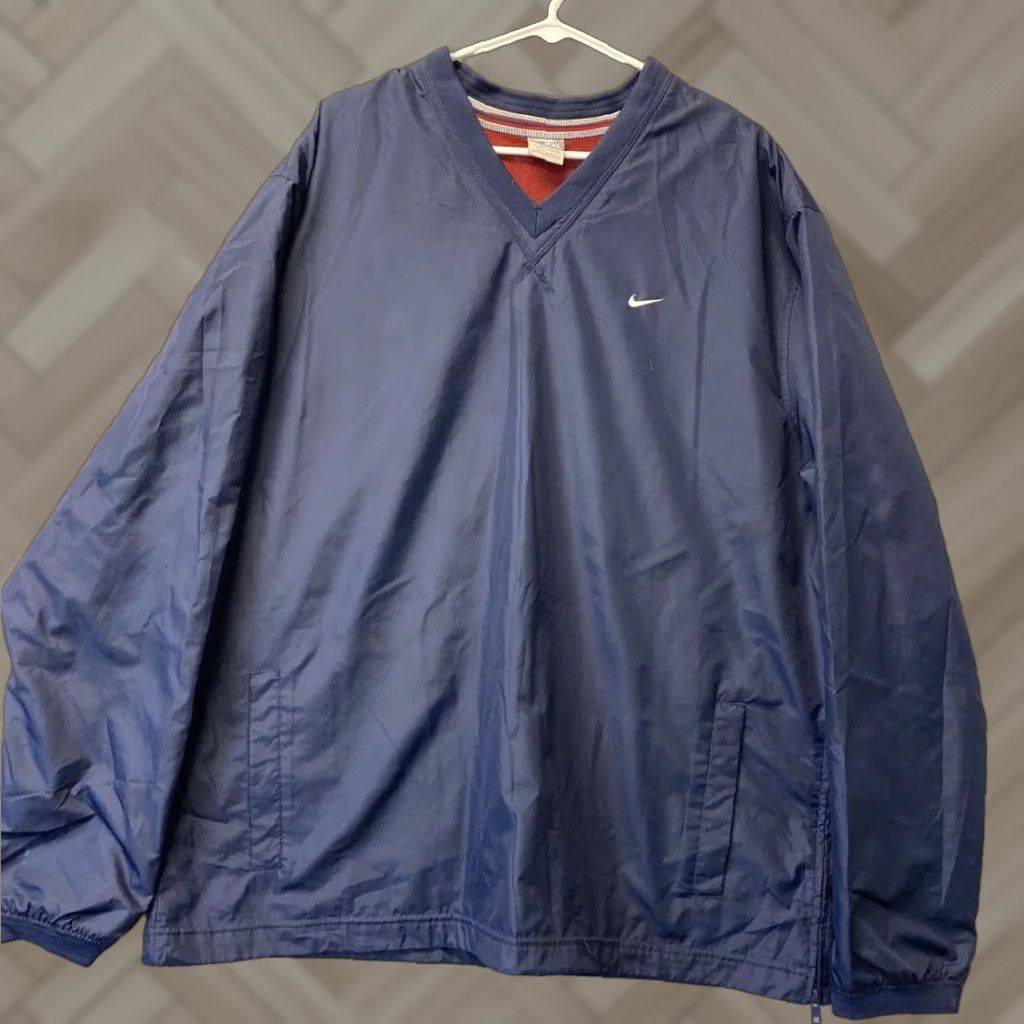 Nike Nike Windbreaker Men's XXL Blue V-Neck Adjustable Hem Lightweight /102-43 — Jacket Style, Windbreaker, Running Model Nike Product Line Size US XXL / EU 58 / 5 - 1 Thumbnail