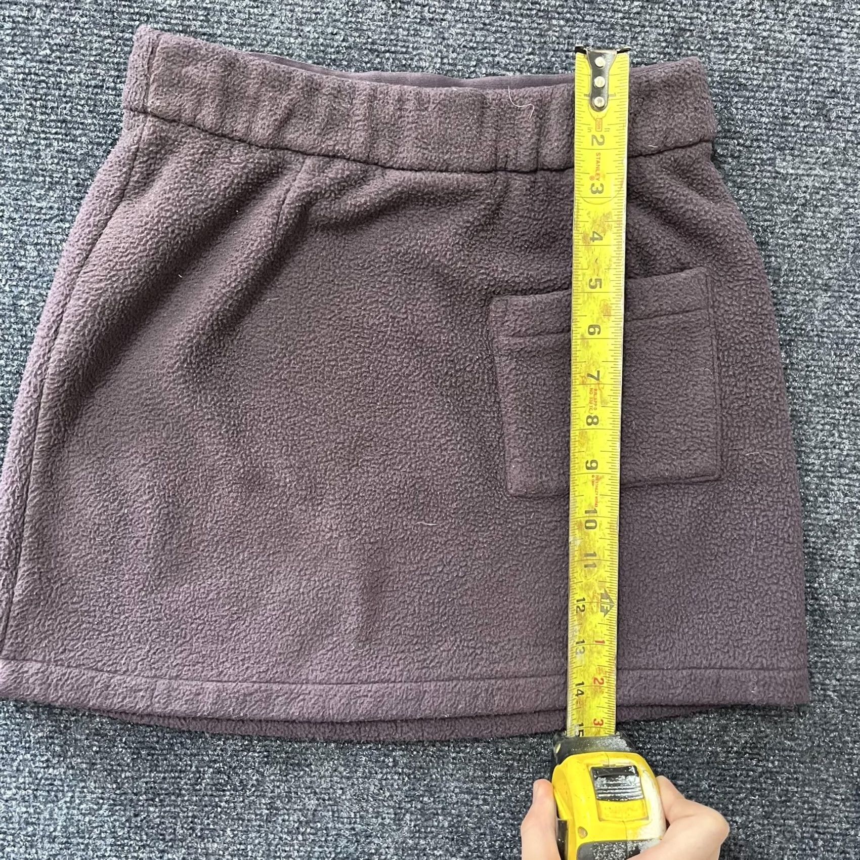 Adidas Adidas Originals Skirt Womens XS Purple Fleece Mini Drawstring Trefoil Patch Slit Tote Pocket Size 24" / US 00 / IT 34 - 6 Thumbnail