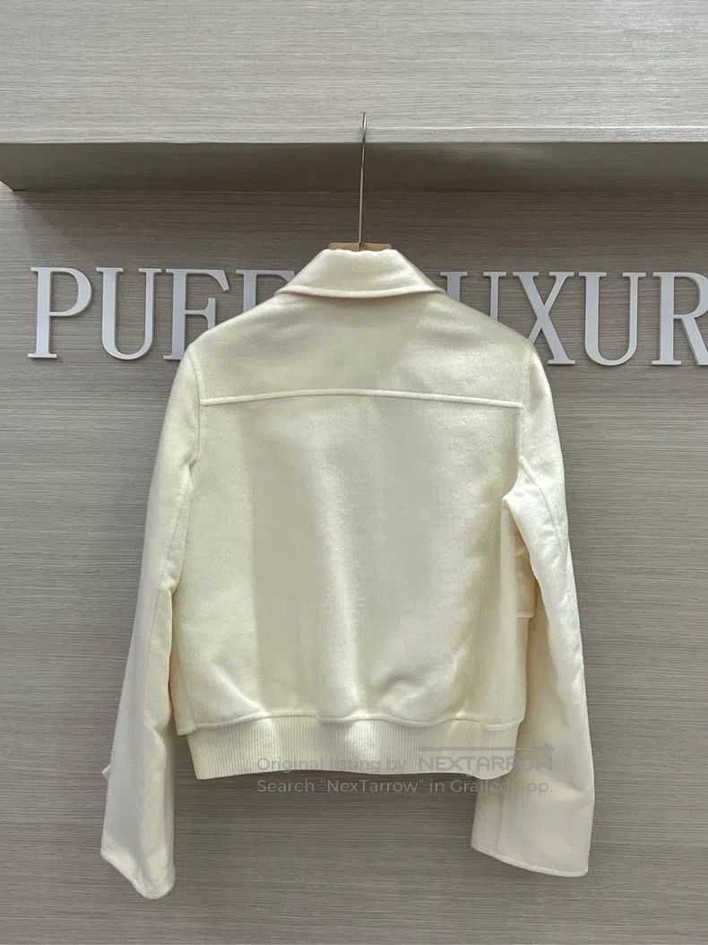 Hermes Hermes Cashmere Beige Double-Faced Casual Short Coat Size XXS / US 00 / IT 34 - 2 Thumbnail