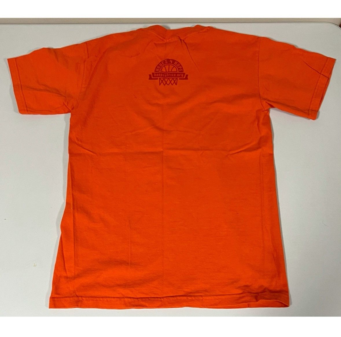 Gildan Orange ‘Hoops for Hope’ Graphic T-Shirt Top Tee Size S 🏀✨ Size US S / EU 44-46 / 1 - 3 Thumbnail