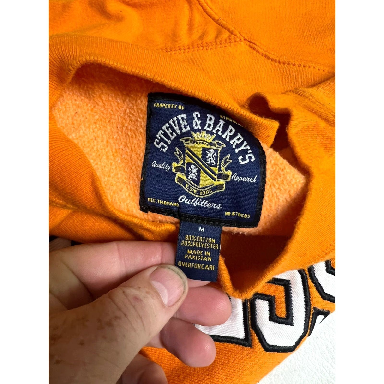 Vintage VINTAGE Steve & Barrys Tennessee Mens Medium Orange Sweatshirt Size US M / EU 48-50 / 2 - 4 Thumbnail
