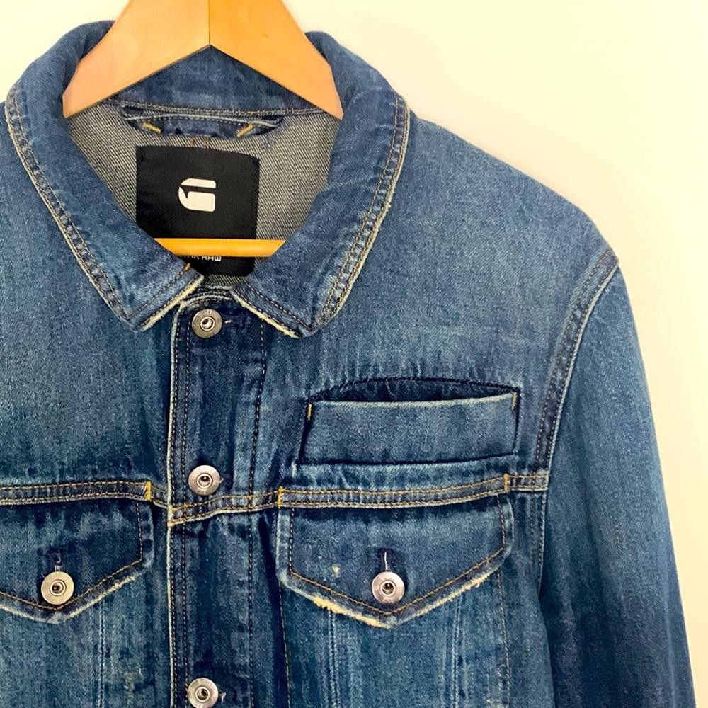 Designer G-Star RAW - D-Staq Denim Jkt- Med - 100% Cotton (Organic) Size US M / EU 48-50 / 2 - 1 Thumbnail