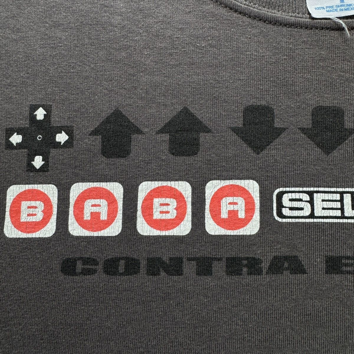 Playstation Vintage 2000s Contra Konami Cheat Code video game promo tee Size US M / EU 48-50 / 2 - 3 Thumbnail
