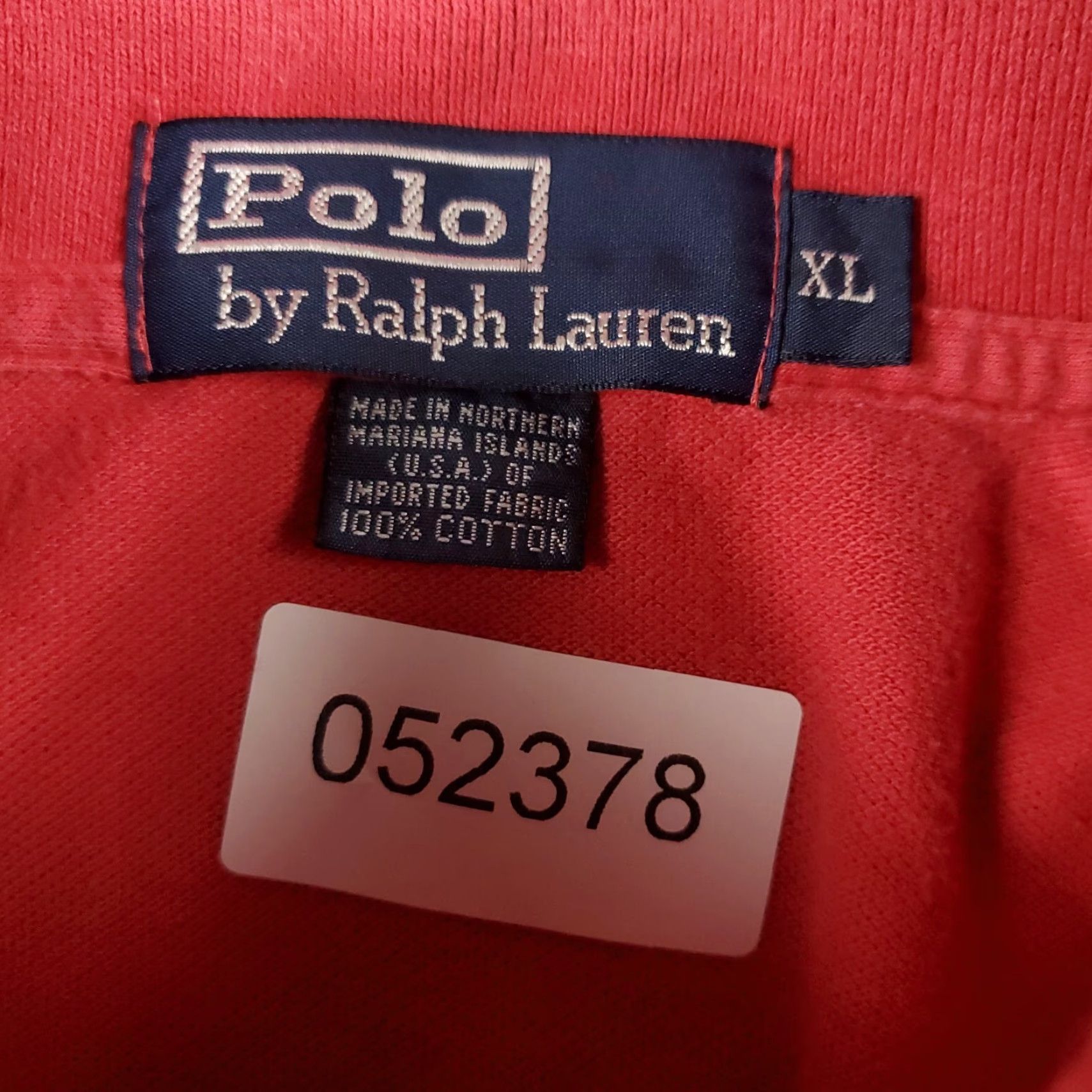 Ralph Lauren VINTAGE Ralph Lauren Polo Shirt Mens XL Red Short Sleeve Casual Sport Polo - Cotton - Regular Fit - All Seasons - Mens Size US XL / EU 56 / 4 - 8 Thumbnail