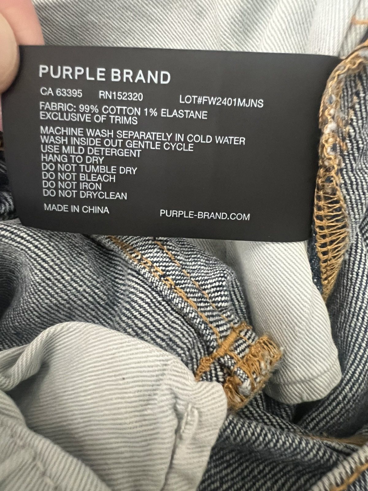 Purple Brand Purple Brand Jeans Mens Shadow Skinny P001 Blue Size 38/34 Size US 38 / EU 54 - 9 Thumbnail
