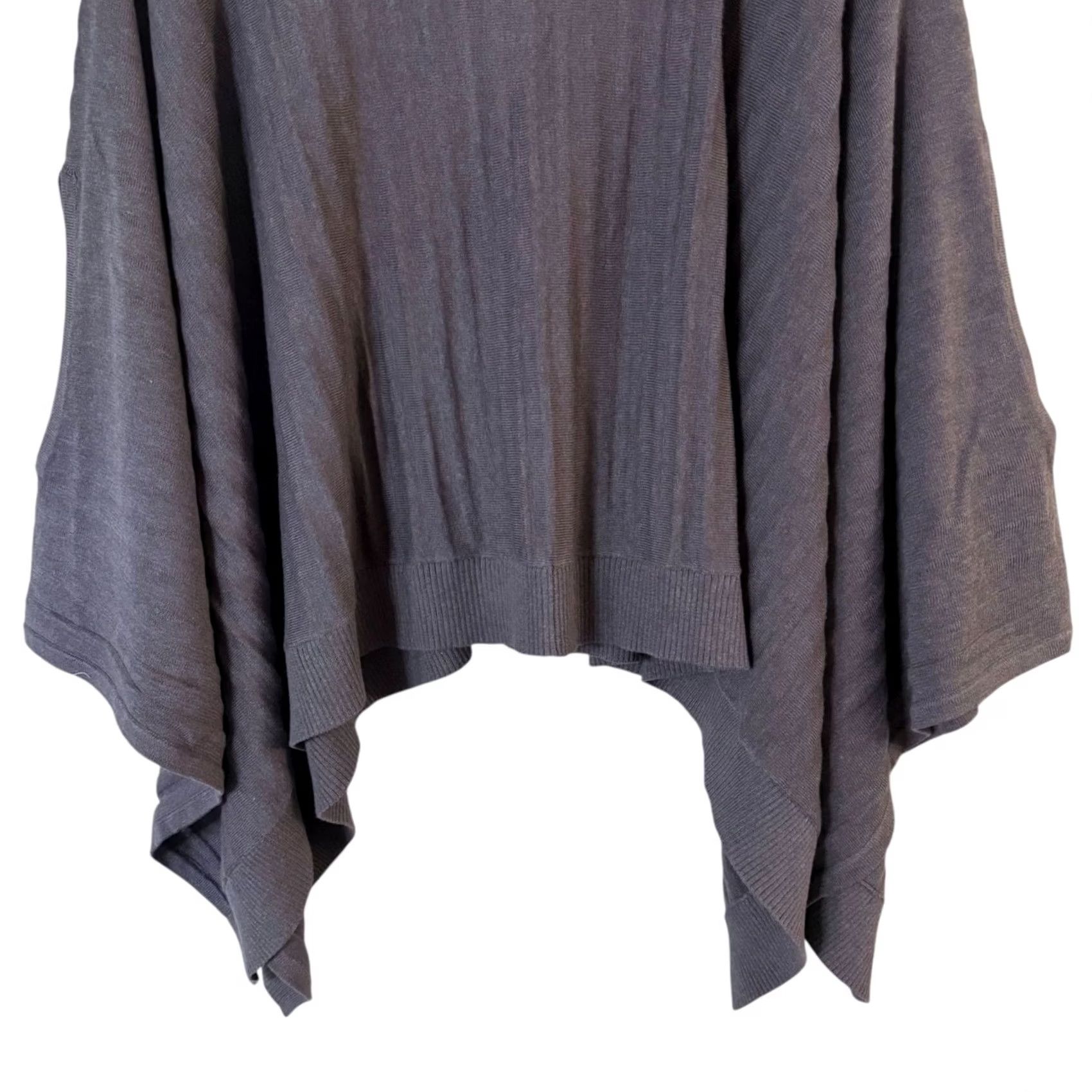Lululemon Lululemon Sweater Womens L Gray Forward Flow Cape Poncho One Size Cotton Silk Knit NEW Size L / US 10 / IT 46 - 6 Thumbnail