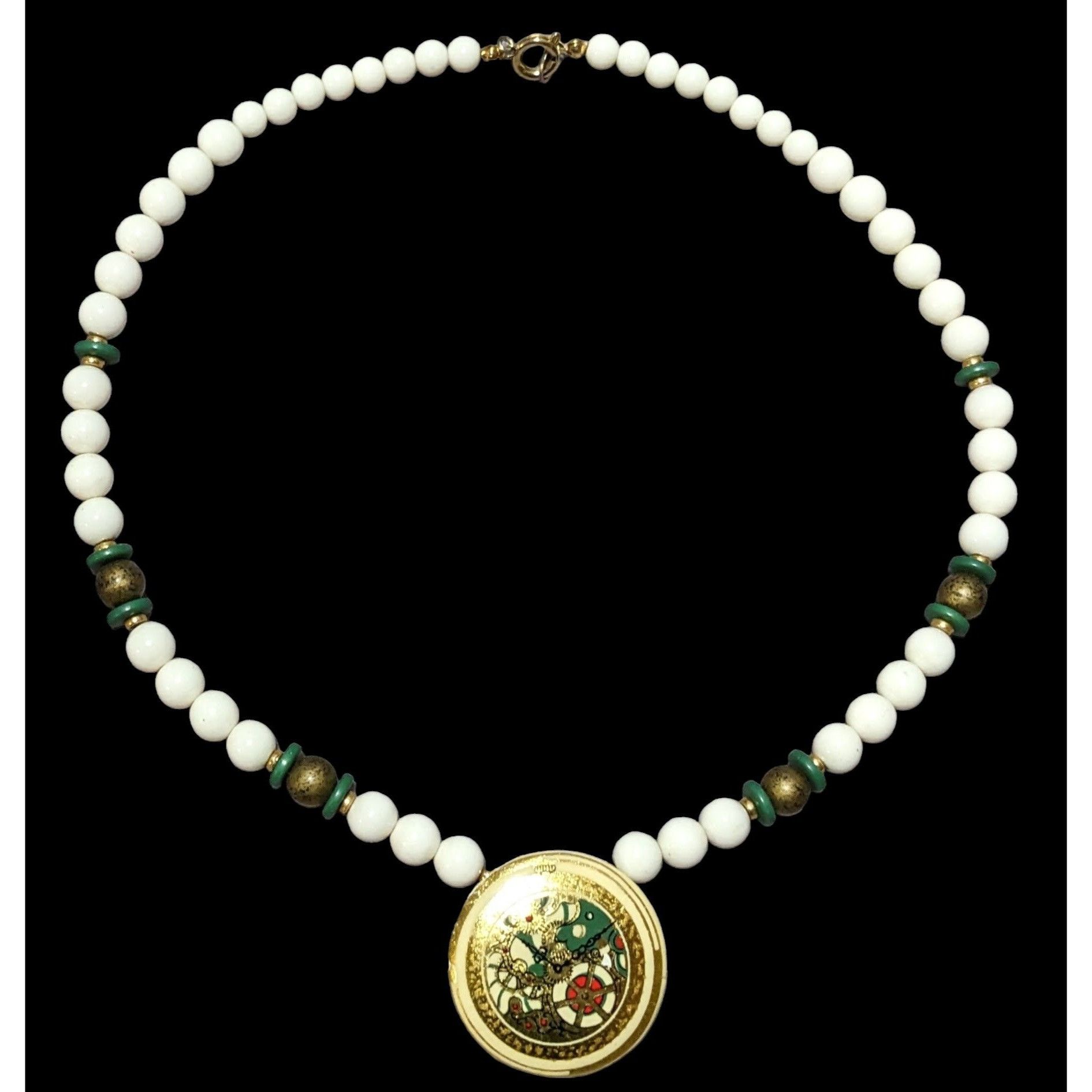 Other Retro Steampunk Beaded Pendant Necklace Size ONE SIZE - 1 Thumbnail