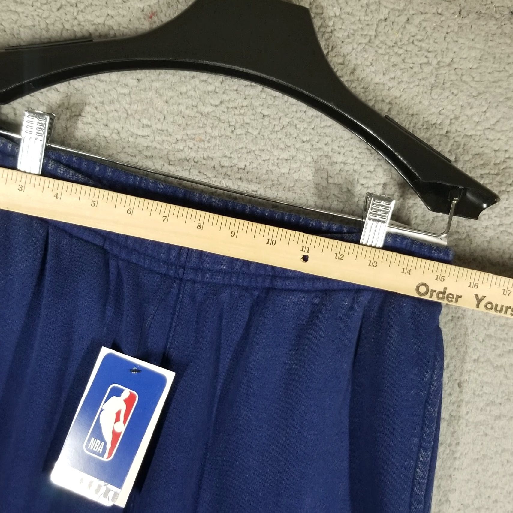 Nike VINTAGE Nike NBA Jogger Pants Medium Activewear Blue Cotton Blend Mens 90s Basketball Size US 31 - 4 Thumbnail