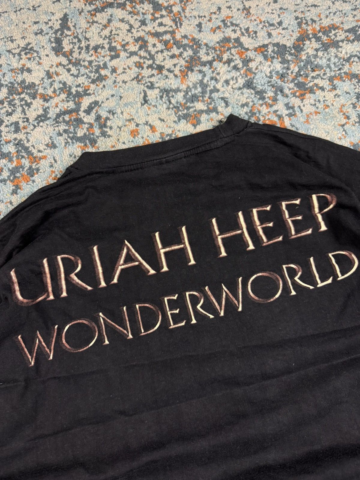 Band Tees Vintage 90s Uriah Heep wonderworld graphic band tee boxy fit Size US L / EU 52-54 / 3 - 6 Thumbnail