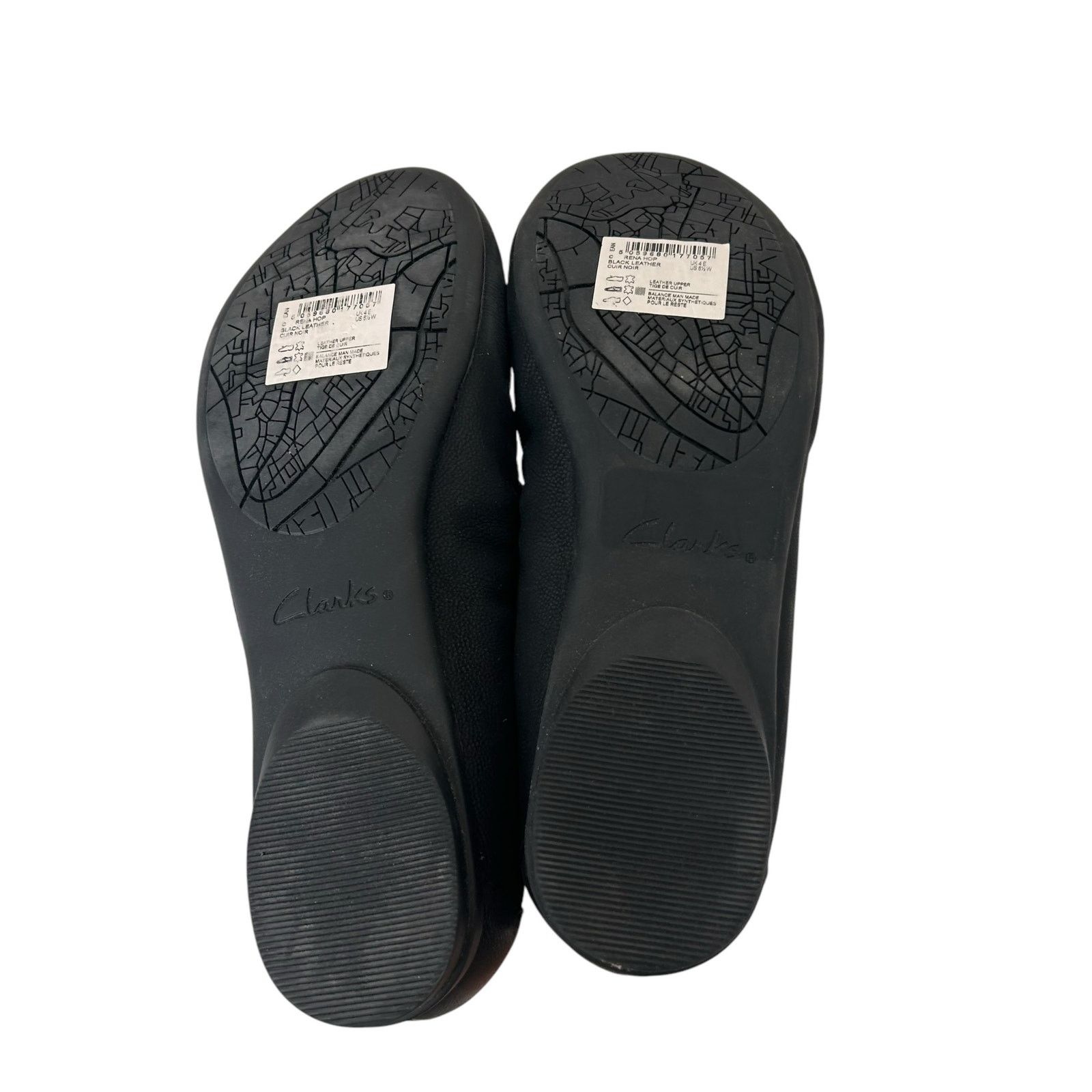 Clarks Clarks Black Rena Hop Leather Flats Sz 5.5 Size US 5.5 / IT 35.5 - 5 Thumbnail