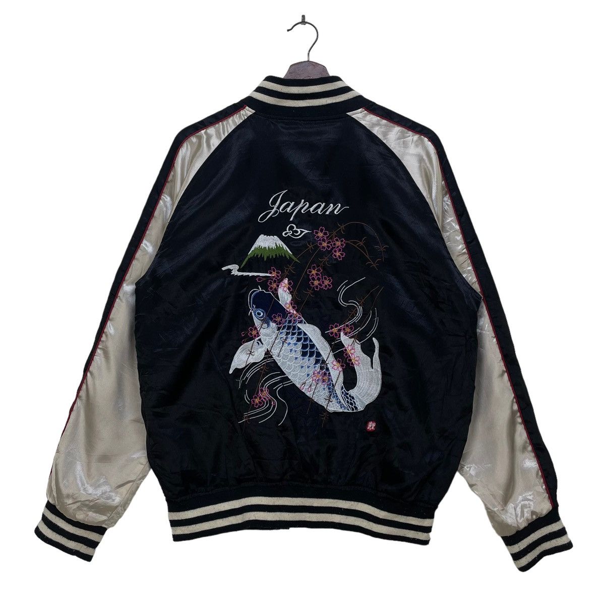 Japanese Brand 🔥Vintage Sukajan Embroidered Koi Jacket Size US M / EU 48-50 / 2 - 2 Thumbnail