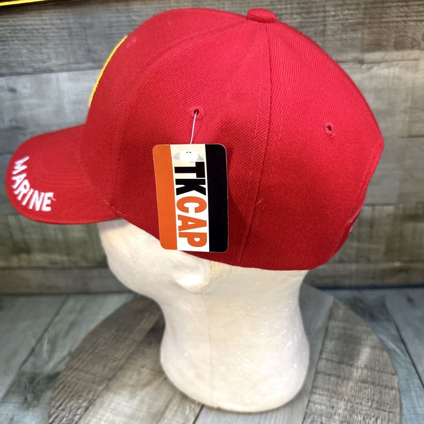 Vintage VINTAGE USMC Hat Red Embroidered Adjustable Cap New Size ONE SIZE - 5 Thumbnail