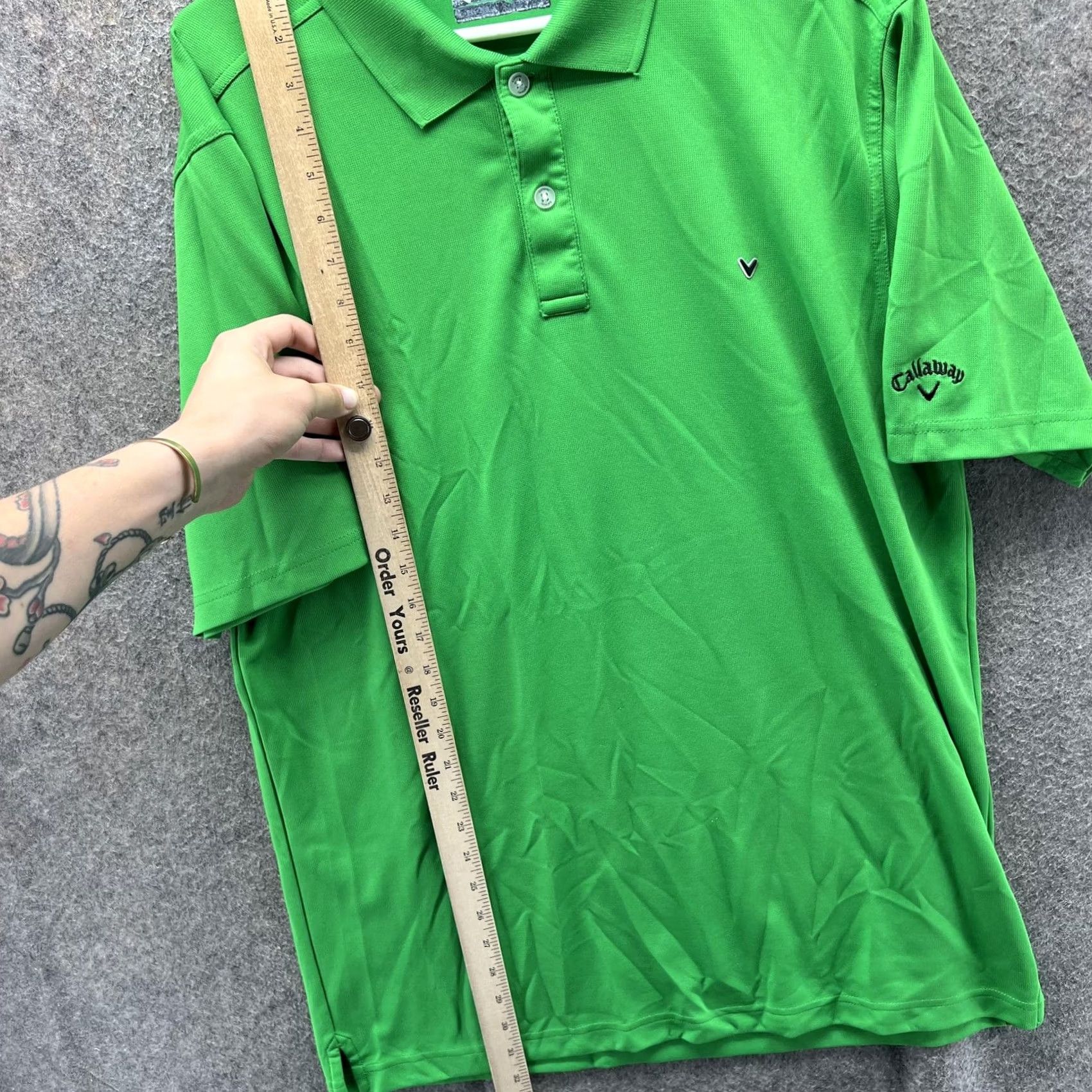 Callaway Callaway Polo Shirt Mens XL Green Opti Dri Moisture Wicking Golf Performance Short Sleeve Polo Mens XL Green Opti Dri Moisture Wicking Size US XL / EU 56 / 4 - 5 Thumbnail
