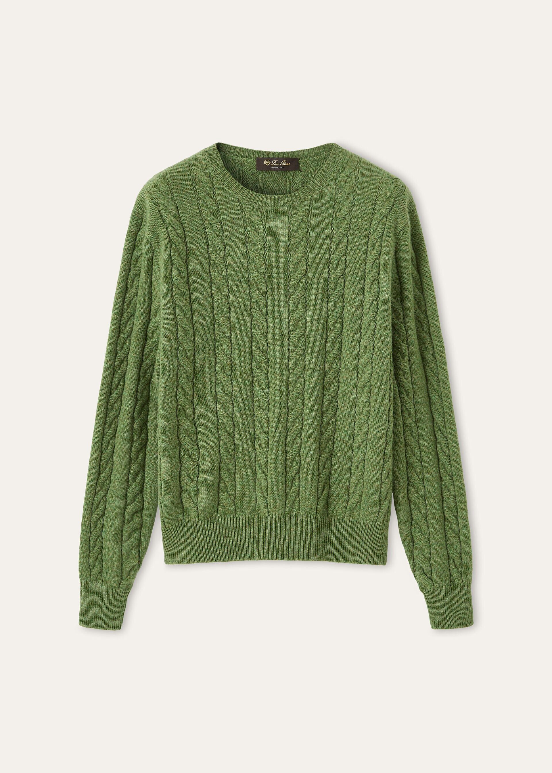 Loro Piana os11x0426 FAQ4509 Cedar Crewneck Sweater Eden Path Melange Size XS / US 0-2 / IT 36-38 - 1 Thumbnail