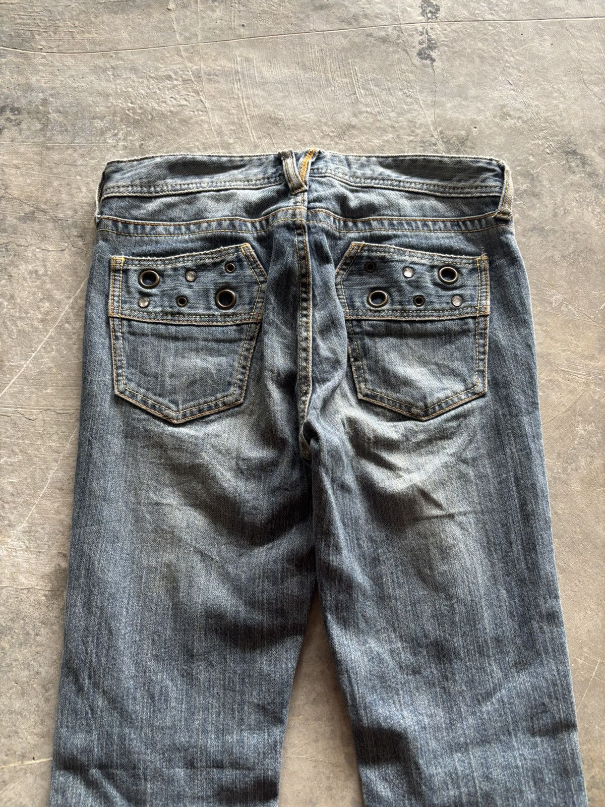 Hysteric Glamour sick flared daily topics japanese jeans punk grunge holes Size 29" - 12 Thumbnail