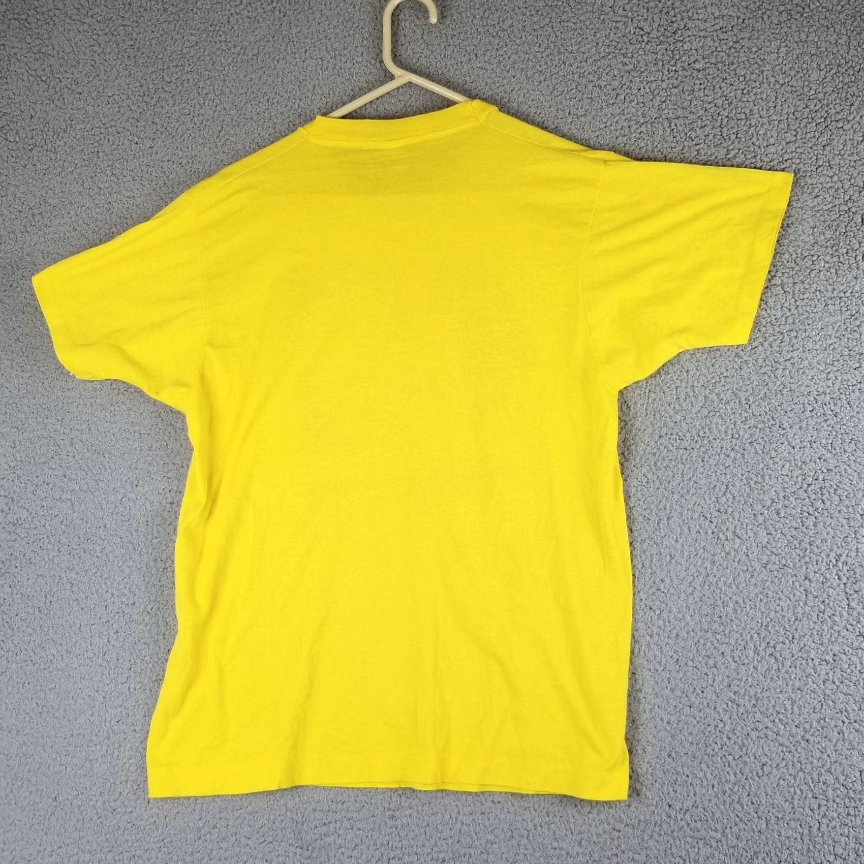 Vintage VTG 1987 Jesus T-Shirt M Adult Yellow Cotton Screen Stars Short Sleeve Crew Neck Unisex Catholics Logo 80s Religion God Jesus Portland OR Size US M / EU 48-50 / 2 - 6 Thumbnail
