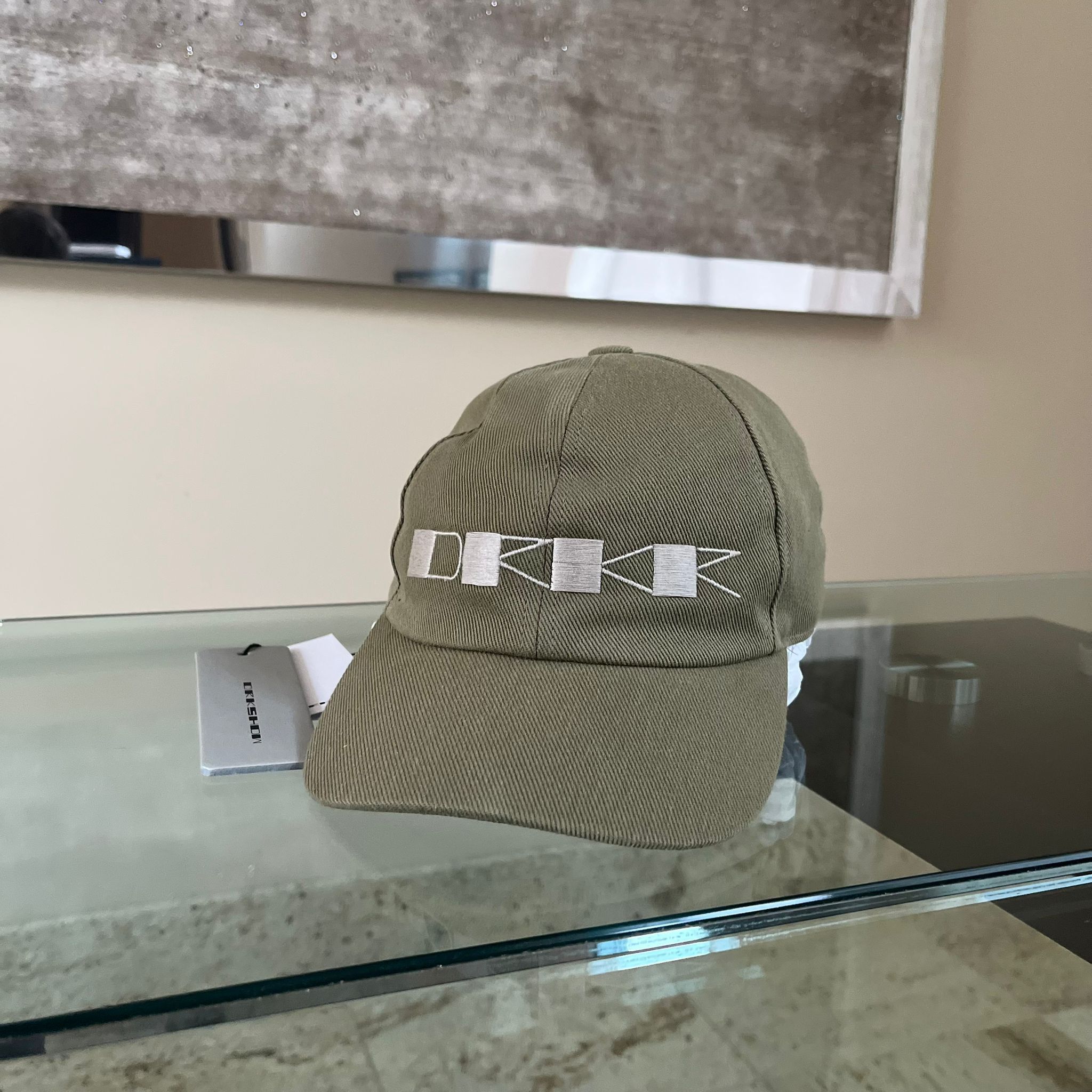 Rick Owens Drkshdw o1rshd1 Size M / Embroidered Logo Snapback Hat Pale Green Size ONE SIZE - 1 Thumbnail