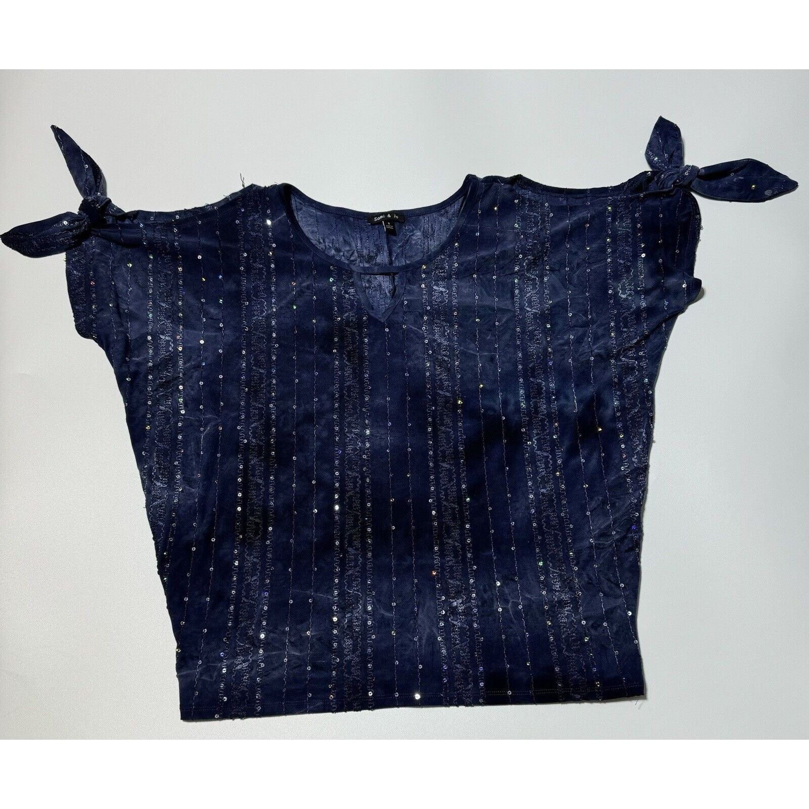 Other Y2k 2000s Sami & Jo Top S Sequins Ethereal Dark Fairy Grunge Size S / US 4 / IT 40 - 1 Thumbnail