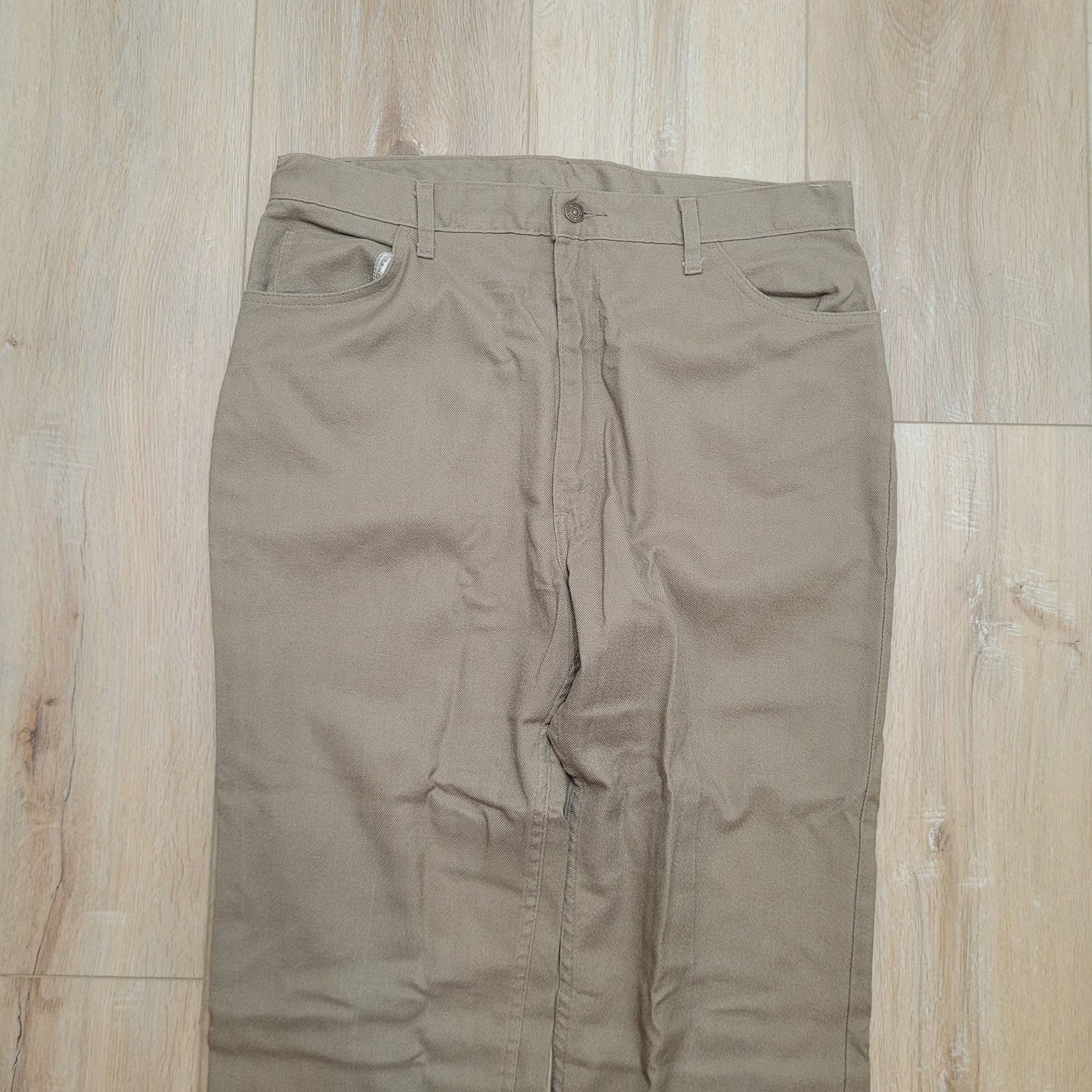 Levi's VTG 70s Levi's 517 Sta-Prest Polyester Jeans 39x26 Dacron Size US 39 - 2 Thumbnail