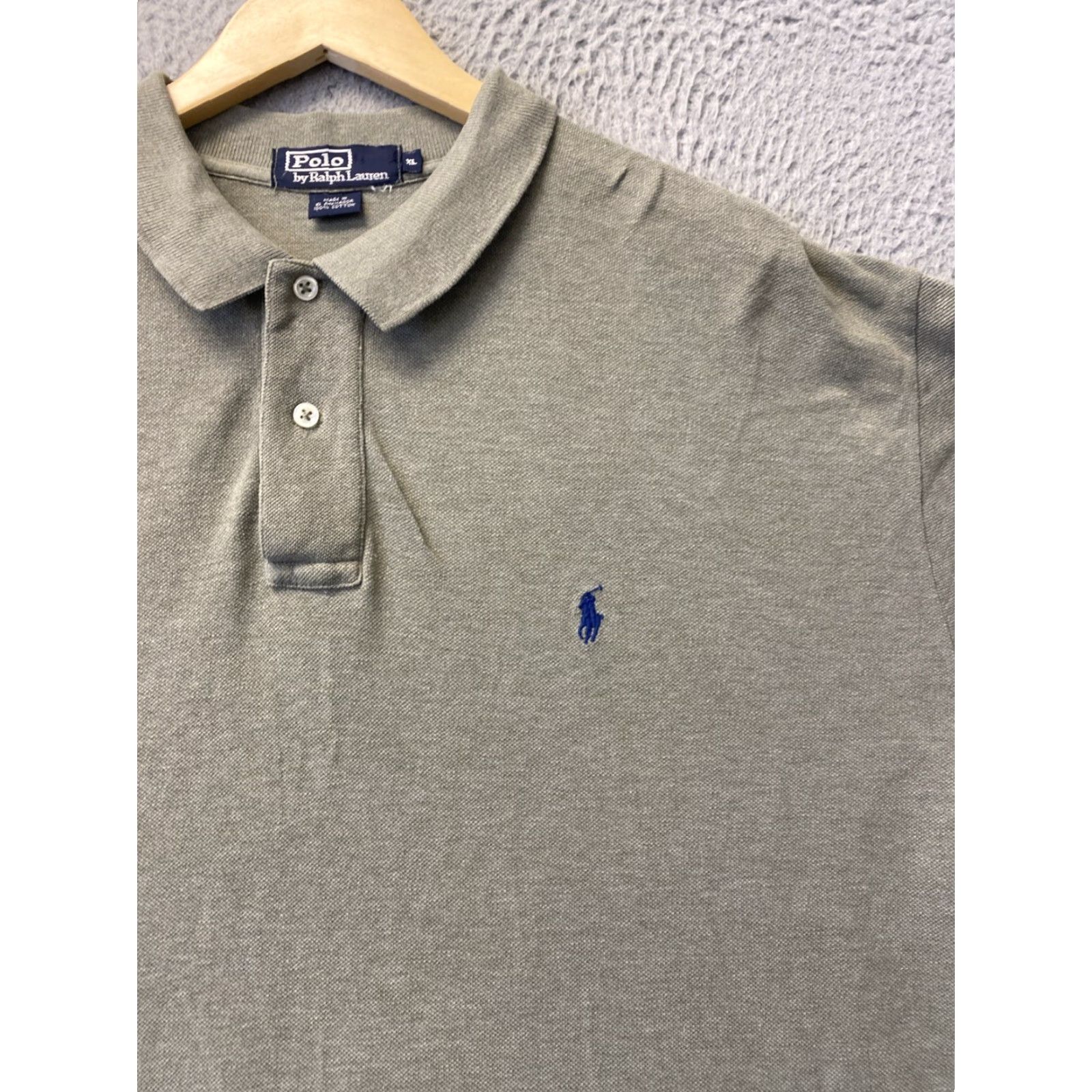 Polo Ralph Lauren POLO RALPH LAUREN Gray Long Sleeve Polo Shirt 3XLT Big & Tall Classic Mens Size US XXL / EU 58 / 5 - 2 Thumbnail