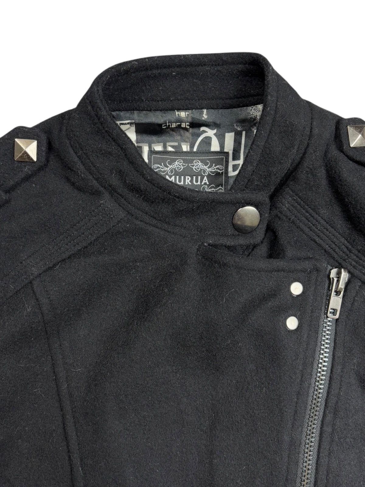 14th Addiction 2000s Murua - Vkei Style Multizips Rider Wool Jacket Size US M / EU 48-50 / 2 - 7 Thumbnail