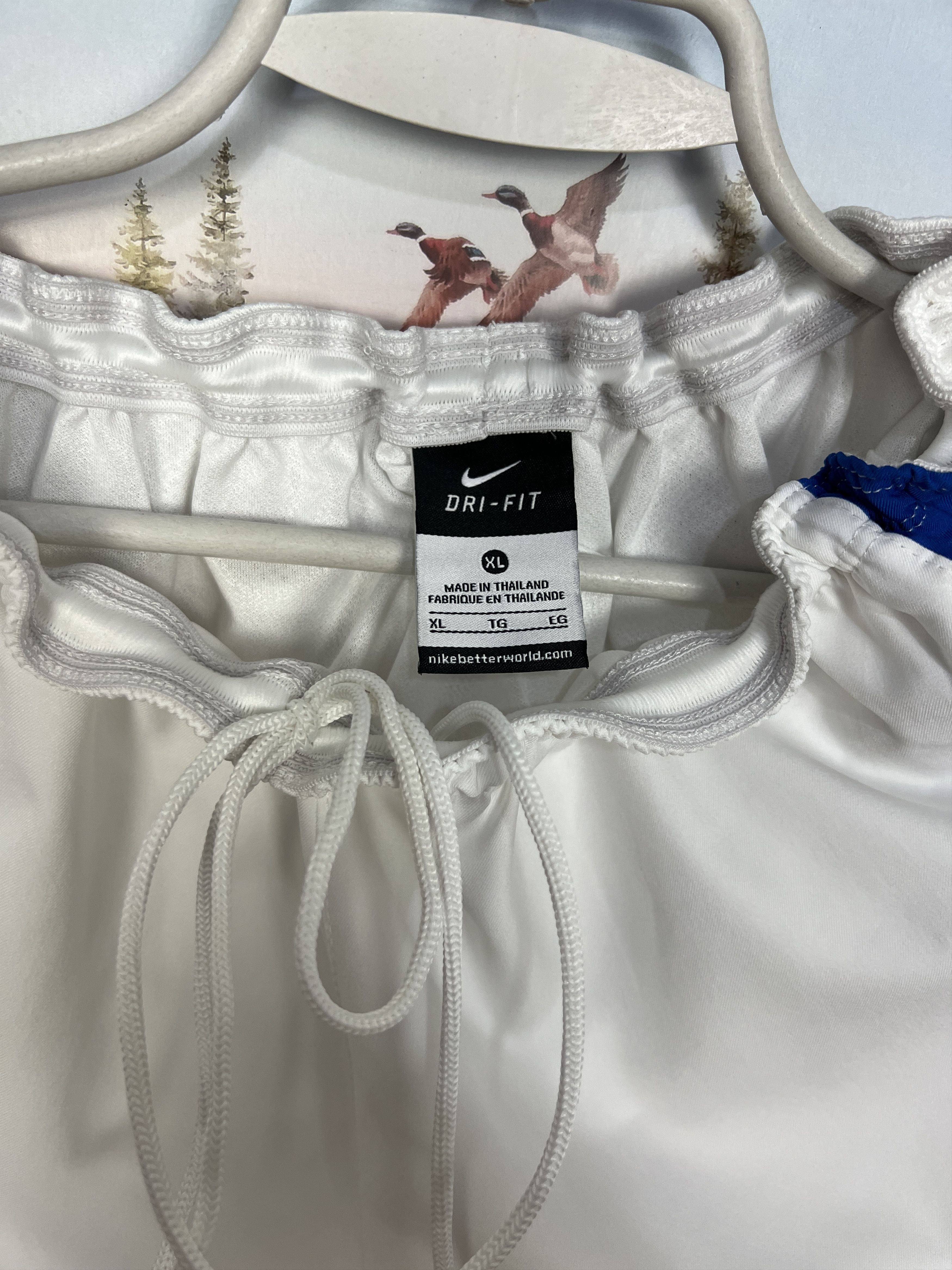 Nike Nike Zurich Football White Blue Shorts Soccer Mens Athletic Size US 36 / EU 52 - 7 Thumbnail