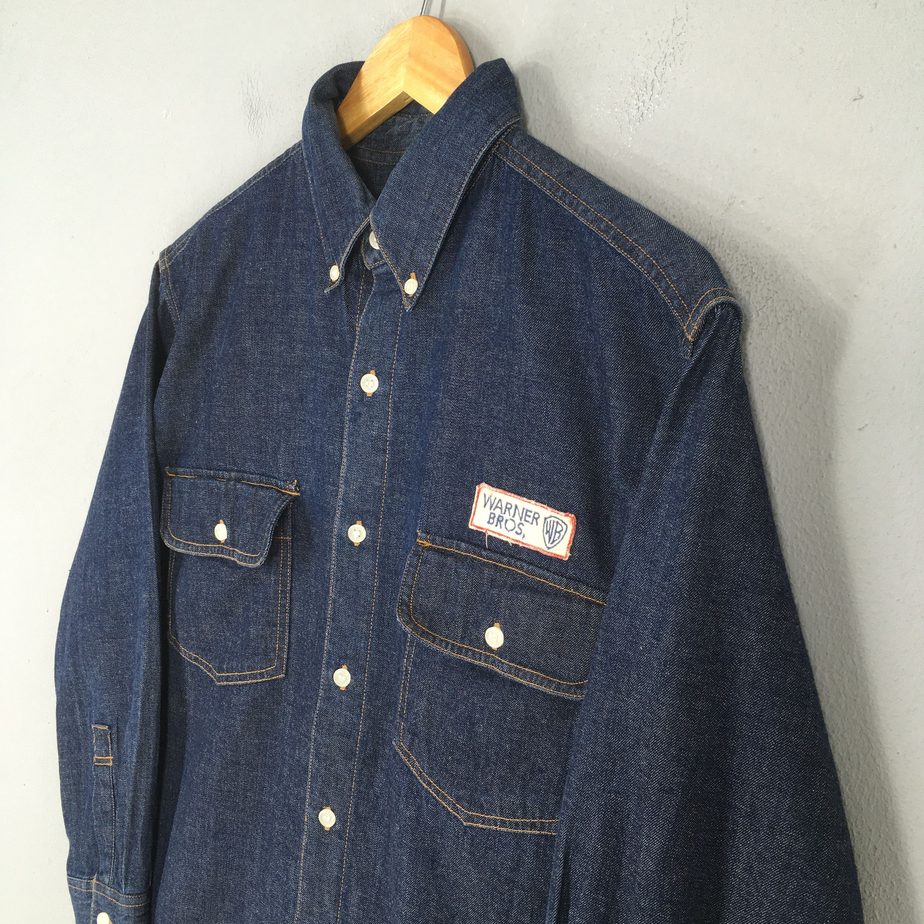 Warner Bros Vintage 90s Looney Tunes Warner Bros Studio Denim Medium Size US M / EU 48-50 / 2 - 3 Thumbnail
