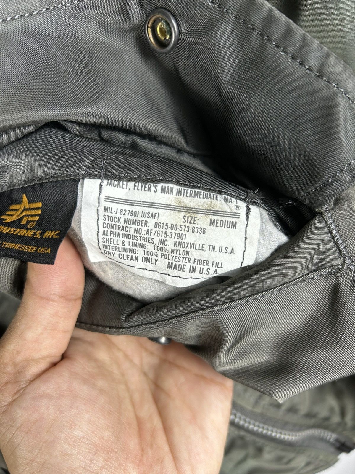 Alpha Industries ⚡️Vintage Alpha Industries USA Ma 1 Bomber Jacket Size US M / EU 48-50 / 2 - 12 Thumbnail
