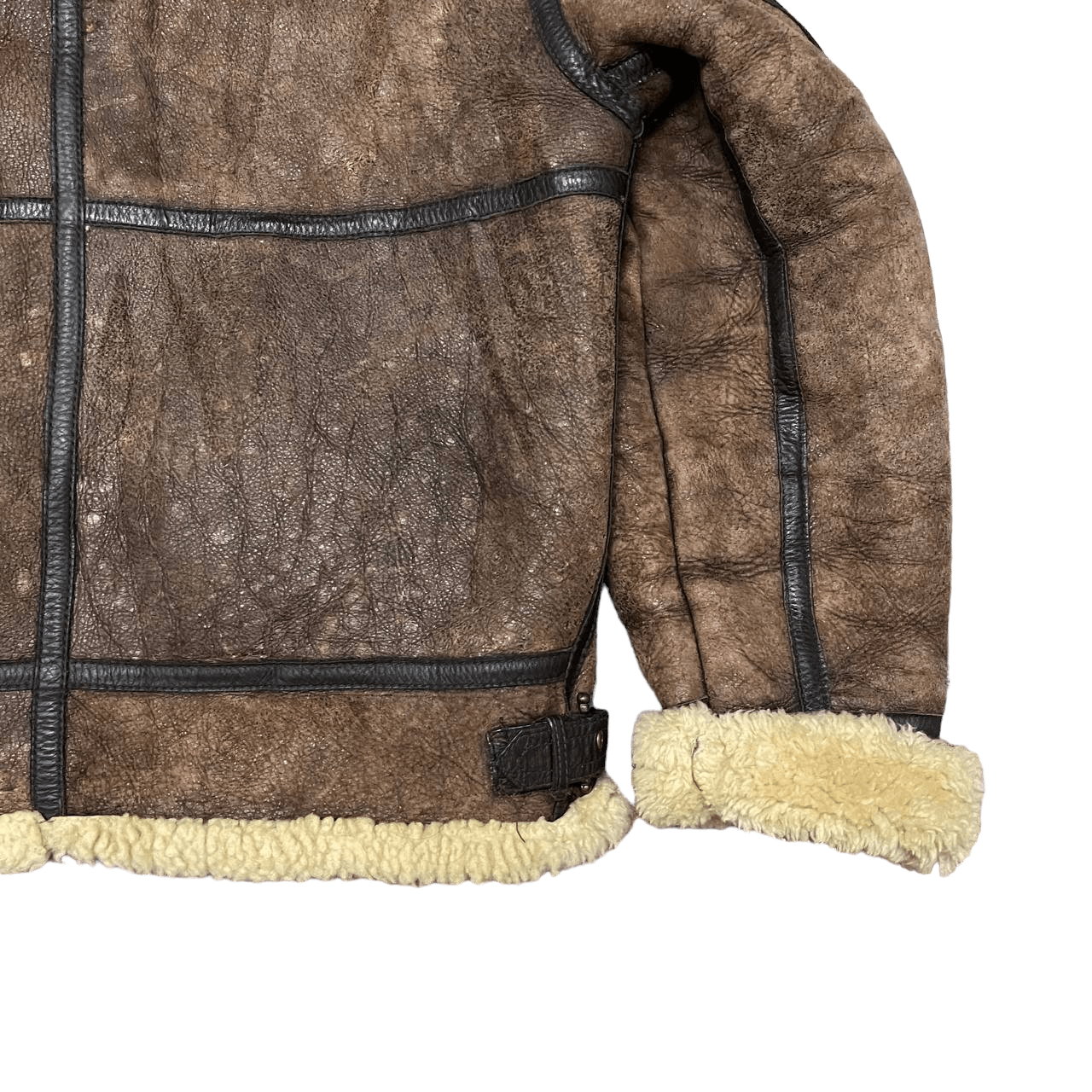 Leather Vintage B3 by Gleeman Military Sheepskin Coat Shearling Size US L / EU 52-54 / 3 - 15 Thumbnail