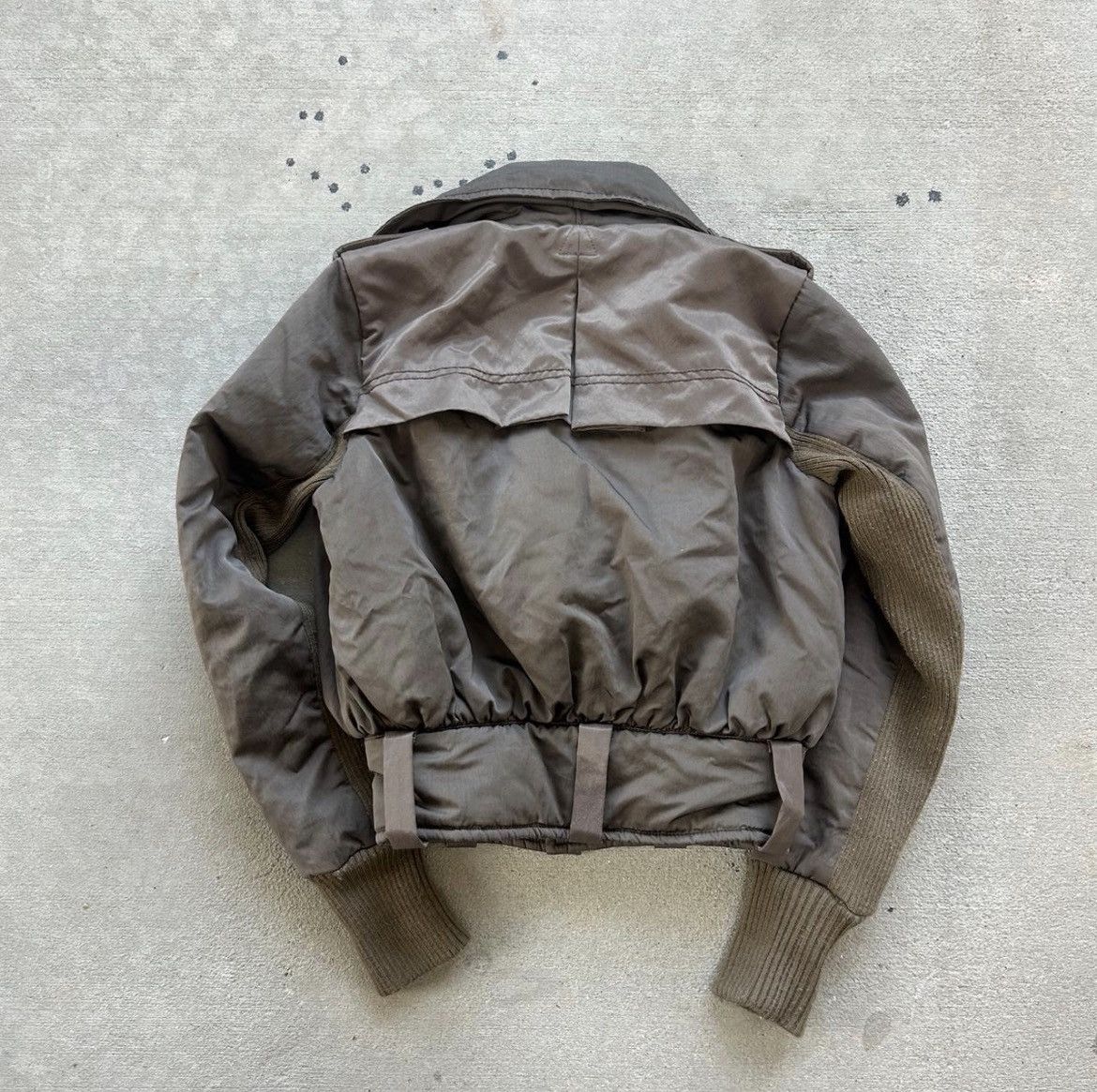 Diesel Diesel Vintage Cropped Double Collar Bomber Moto Jacket Size XS / US 0-2 / IT 36-38 - 4 Thumbnail